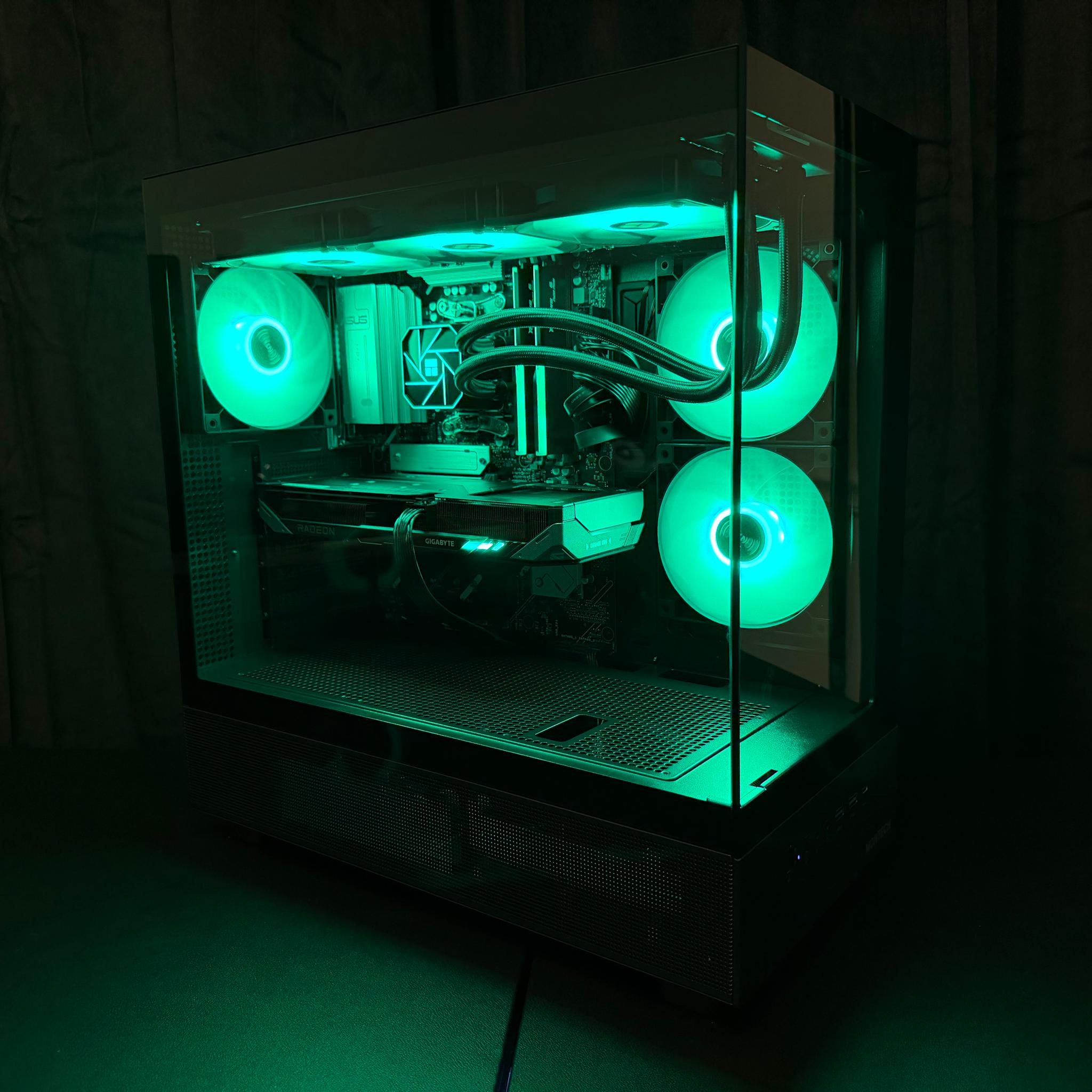 RX 9060 XT 16GB OC • RYZEN 7 9800X3D • B850 PLUS WIFI • 32GB DDR5 • 2TB SSD • 360MM AIO • NEW PC