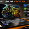 MSI GS76 Stealth Gaming Laptop | i9 | RTX 3070 | 32GB RAM | 360Hz
