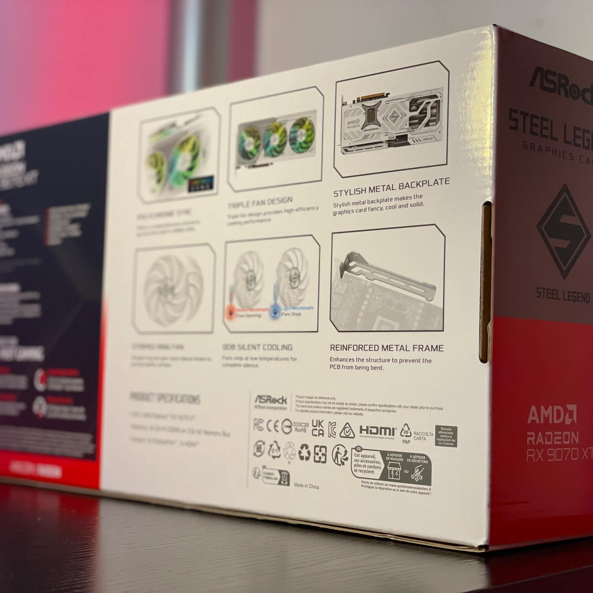 Brand New! AMD RX 9070 XT 16GB ASRock STEEL LEGEND