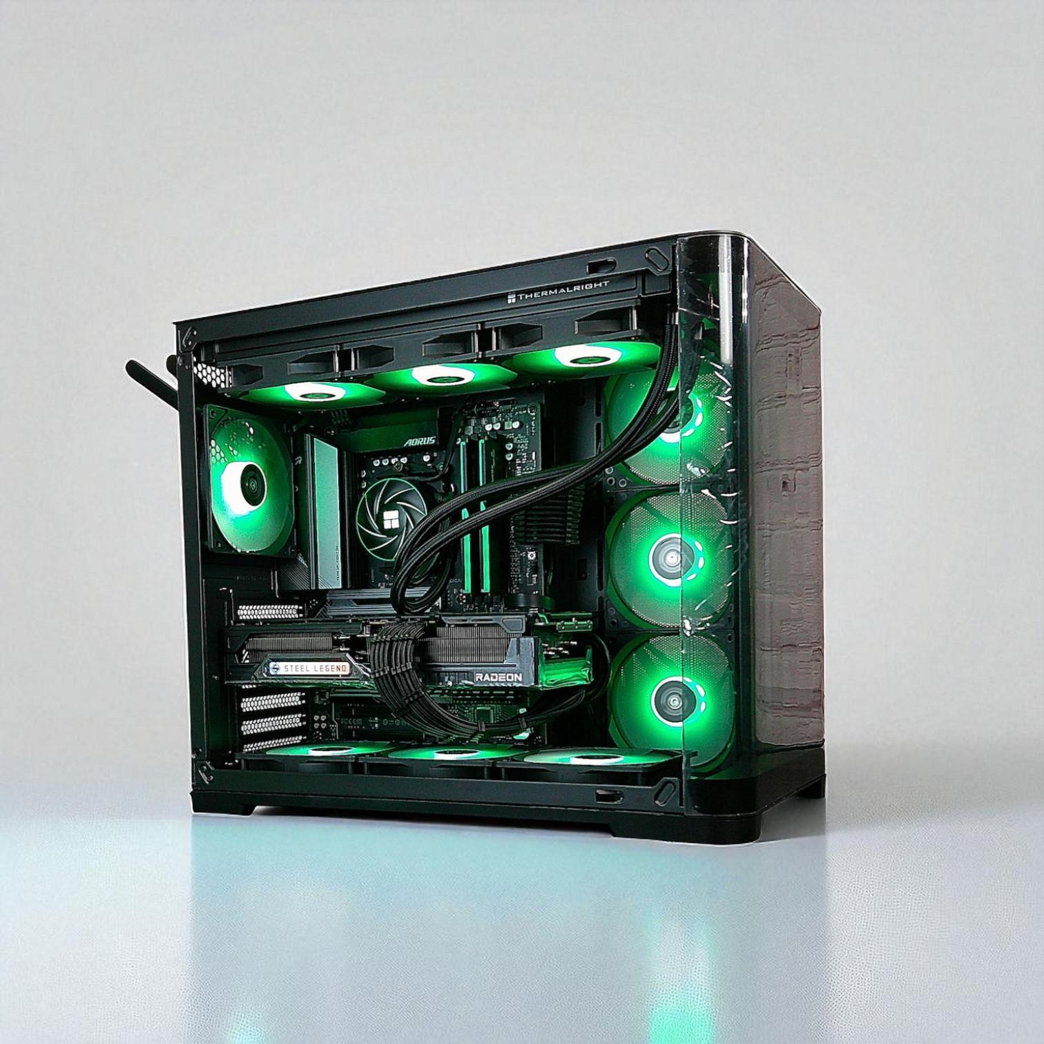 RX 9070 XT Ryzen 7 7700X 32GB DDR5 2TB M.2 Win 11 Pro Gaming PC