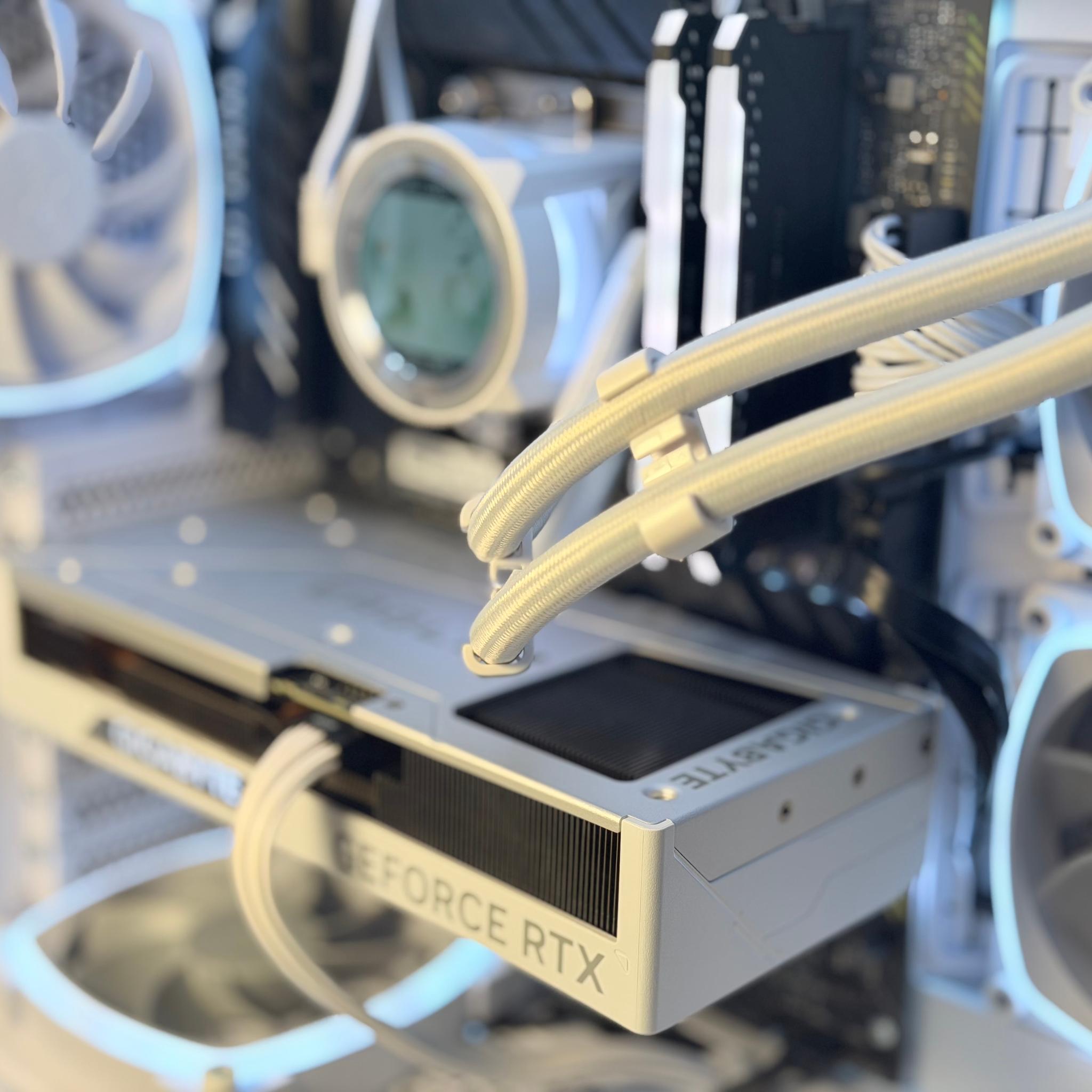 🤍❄️ Snow Day | i9-12900K | RTX 4070 Super | 32GB DDR4 | 2TB Gen4 | 360mm LCD AIO ❄️🤍