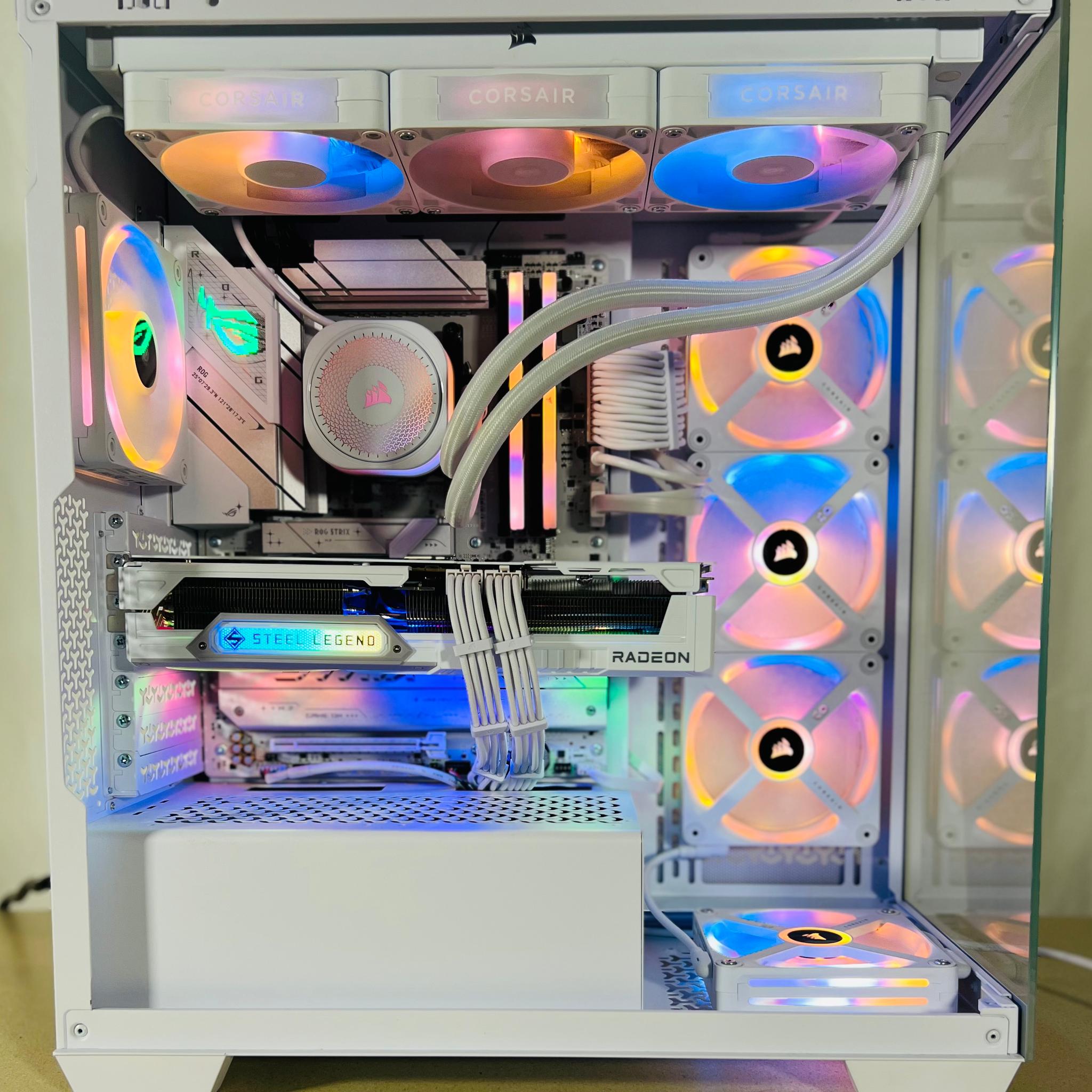 Icey white R7-9800x3d with Rx 9070 XT