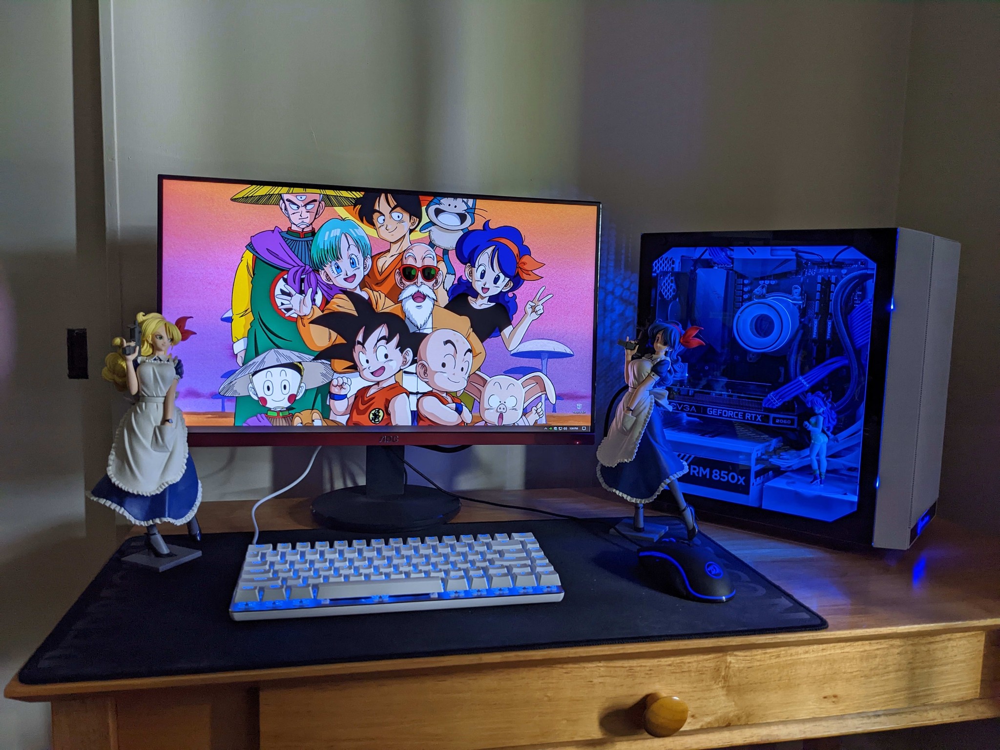 "Blue Ice": Ryzen 7 5800X | EVGA RTX 2060 KO Ultra | 500GB + 1TB NVMe SSDs | 32GB 3600MHz CL18 RAM