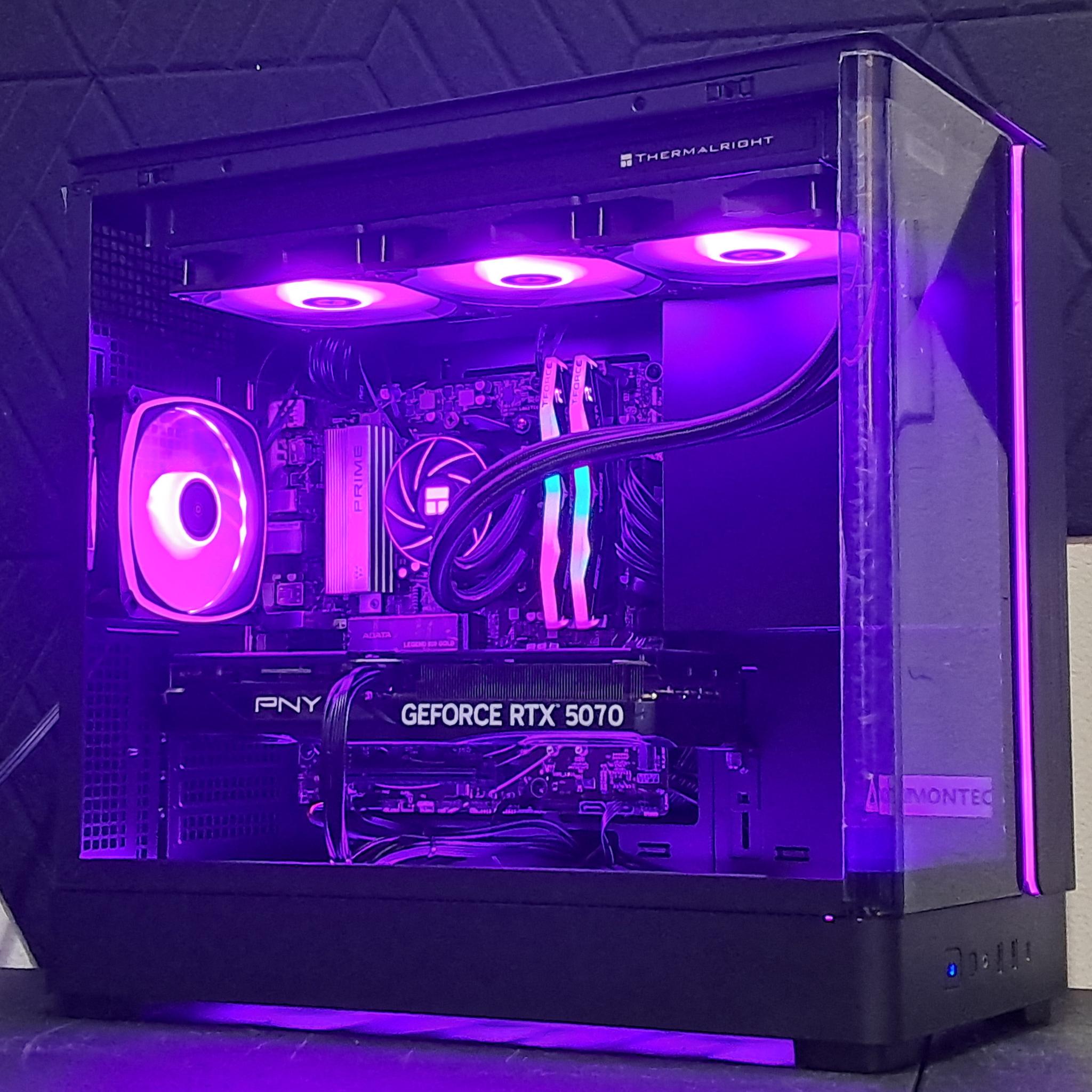 Custom RTX 5070 Gaming PC | Ryzen 5 7600X | 2TB SSD | 16GB DDR5 | WiFi!