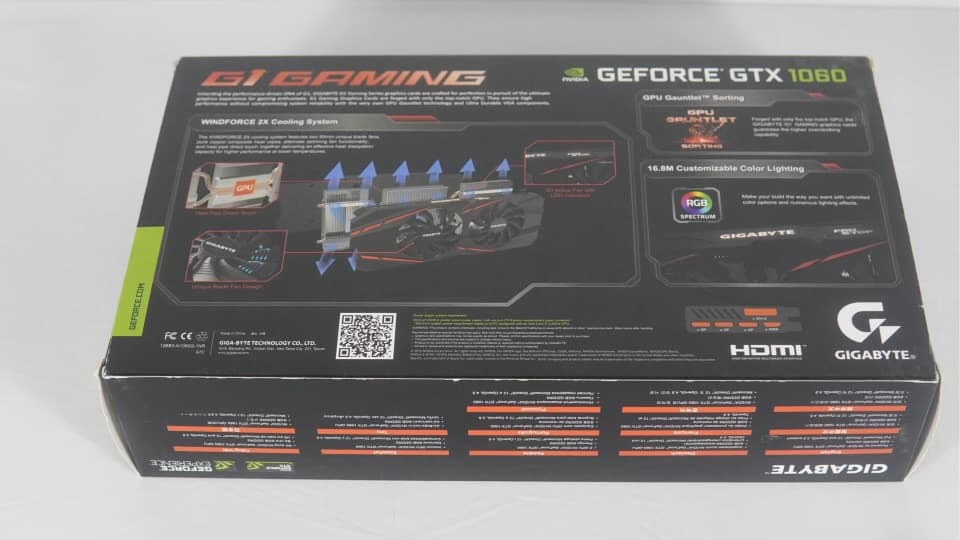 Nvidia Gigabyte G1 Gaming 1060 6GB