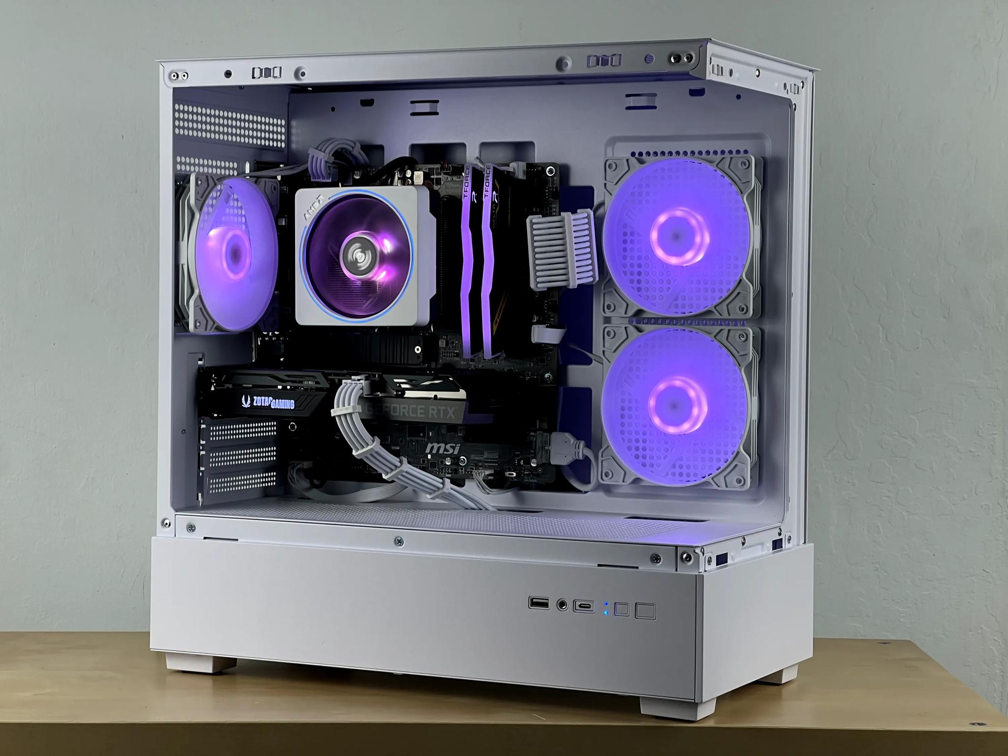 🧊 Fast and Clean White Gaming PC | RTX 3060 TI | AMD Ryzen 7 3700X | 1TB SSD | 16GB RAM | 🧊