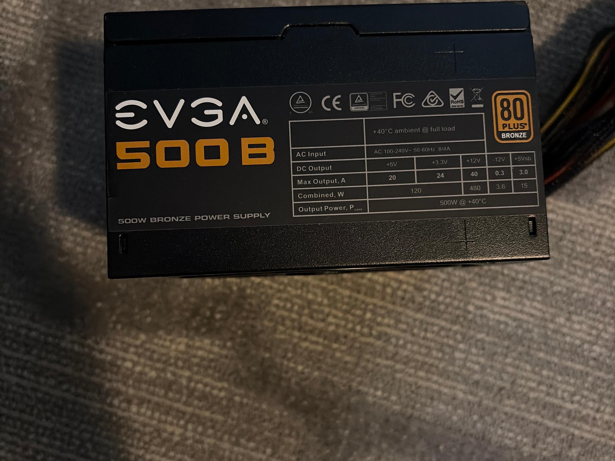 EVGA 500 B 80+ BRONZE