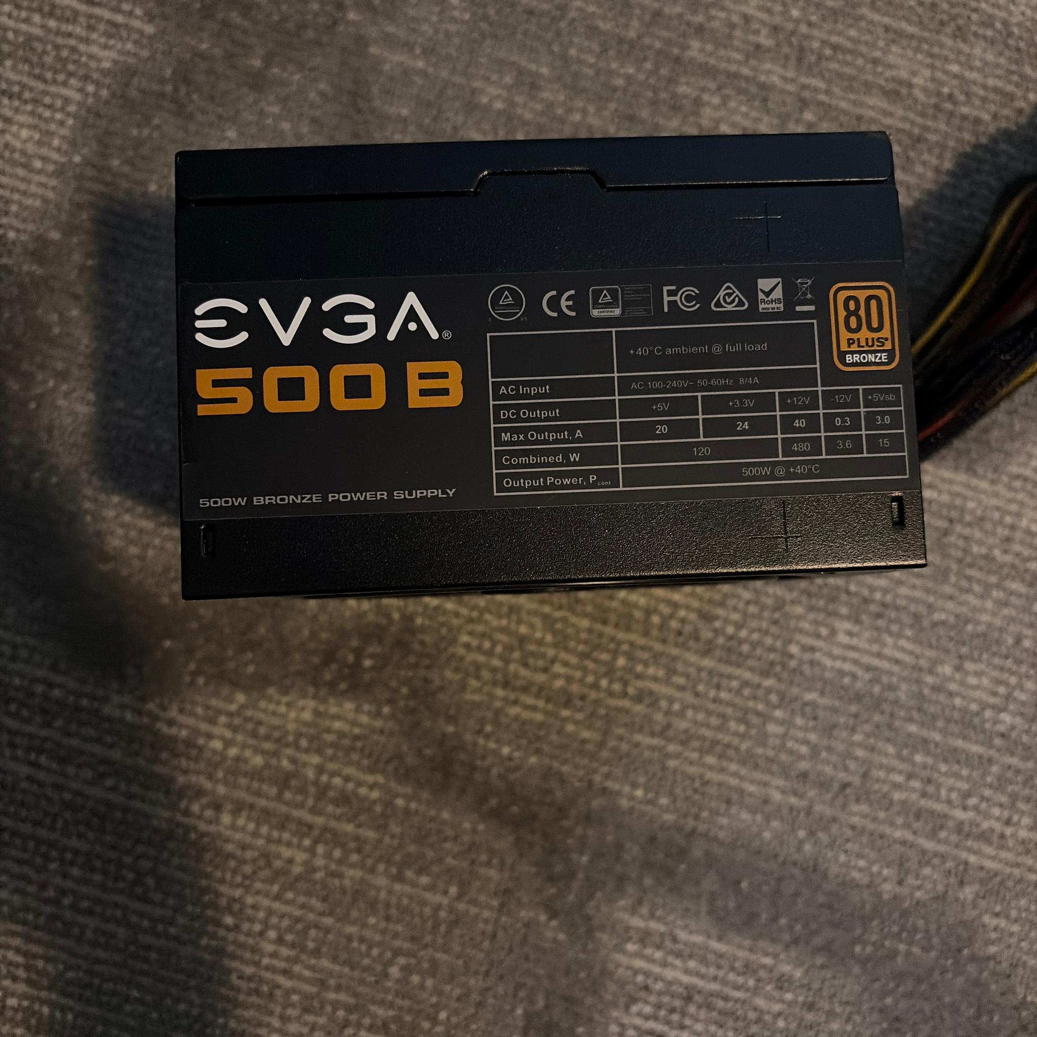 EVGA 500 B 80+ BRONZE