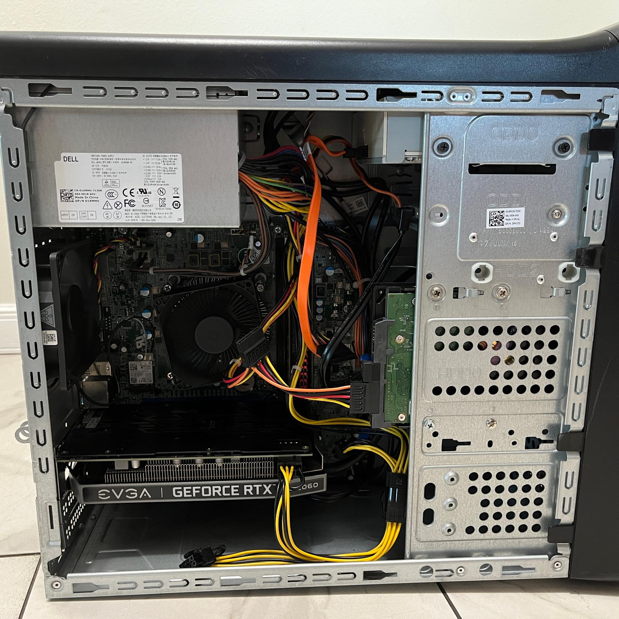 NVIDIA RTX 2060, Intel i7-6700, 16GB RAM, 750 GB Storage - Dell Gaming PC w/Wi-Fi, BT