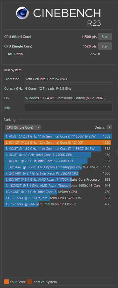 I5 12400f RTX 3060 itx gaming pc