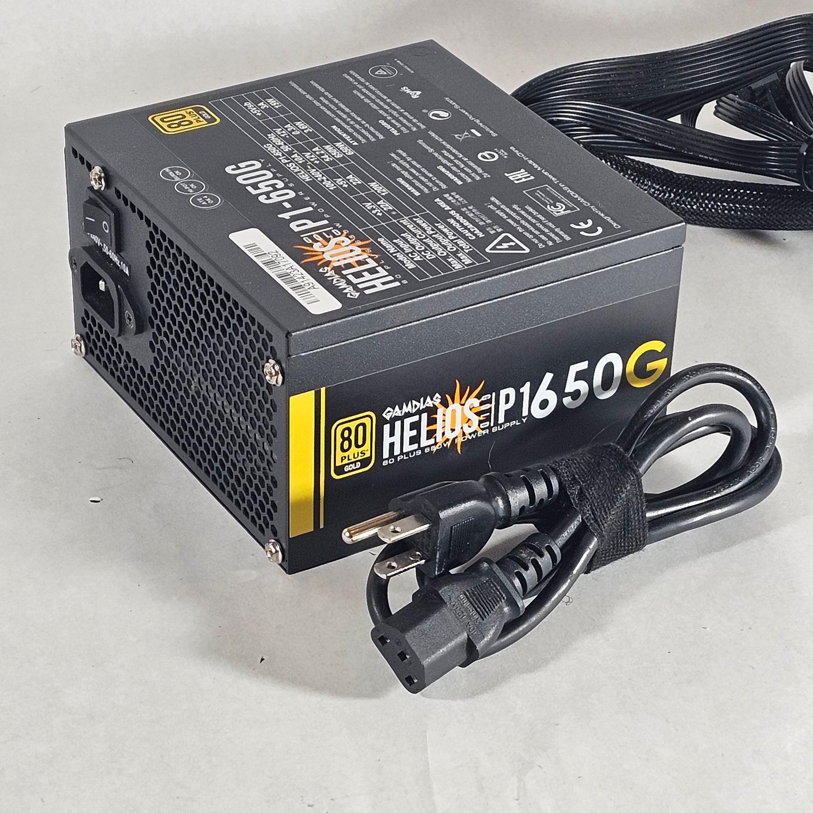650 Watt PSU 80+ Gold Helios P1 650G Power Supply