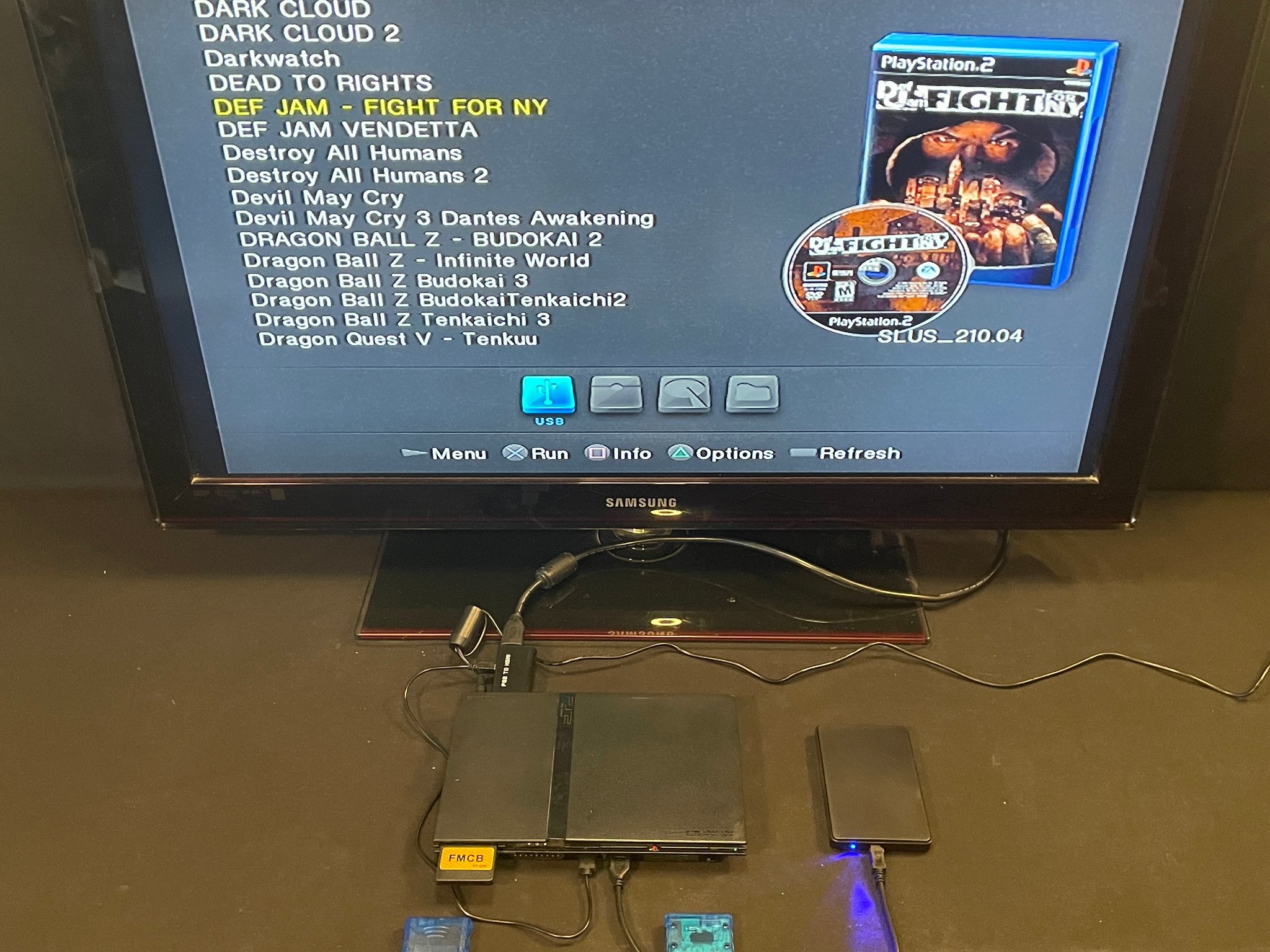 Playstation 2 Ps2 Slim 1tb With Games And Accessories