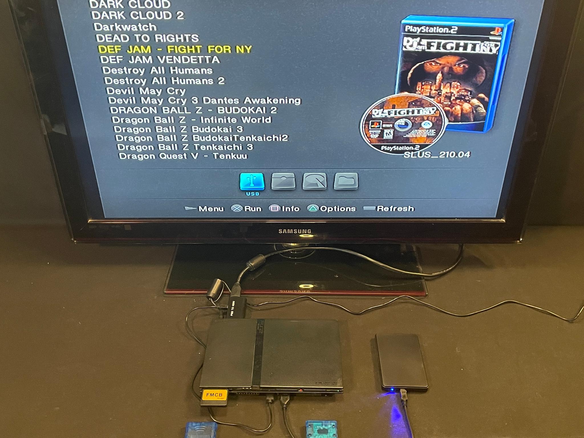Playstation 2 Ps2 Slim 1tb With Games And Accessories