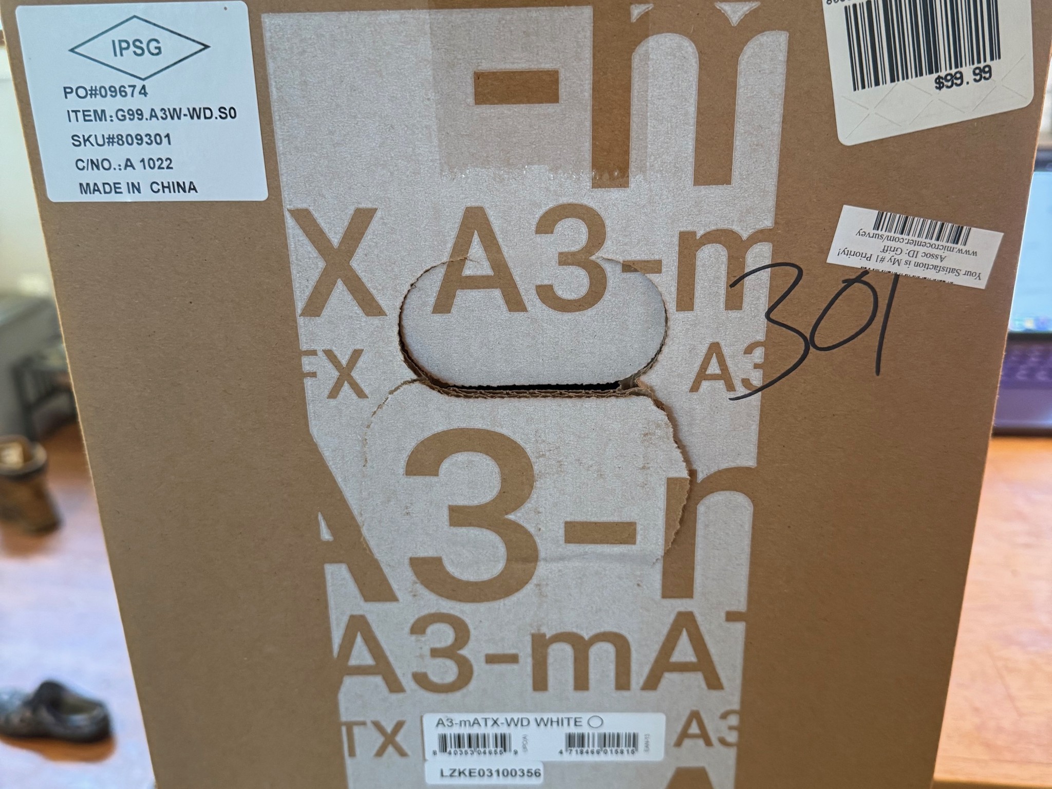 Lian Li A3-mATX-WD White/Wood