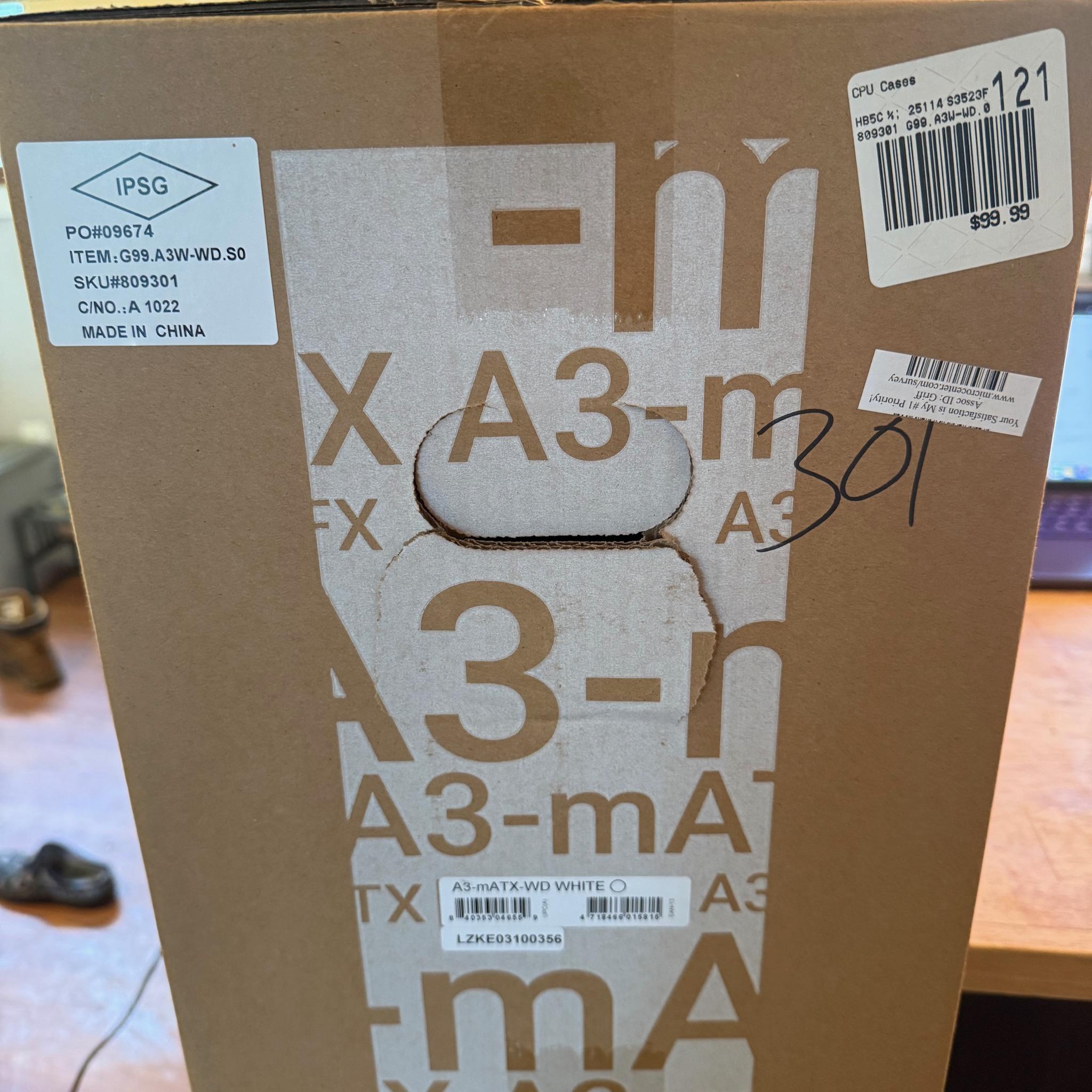 Lian Li A3-mATX-WD White/Wood