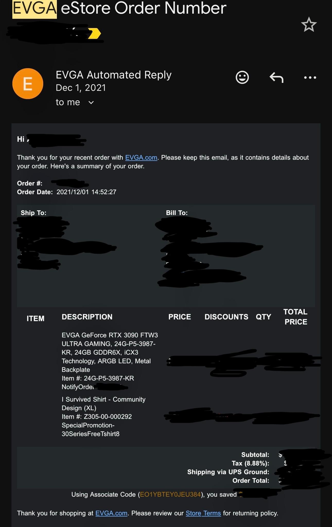 EVGA  “I Survived The Queue” 2020 - 202X Original T-Shirt XL Black (Rare, Clean)