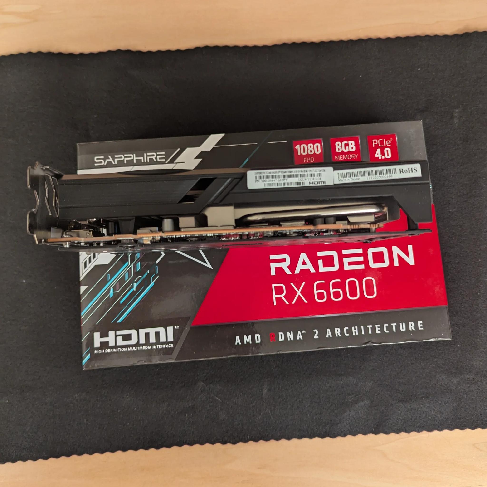 🔵 Sapphire Pulse RX 6600 – 1080p Gaming Performance | Cool & Efficient 🎮