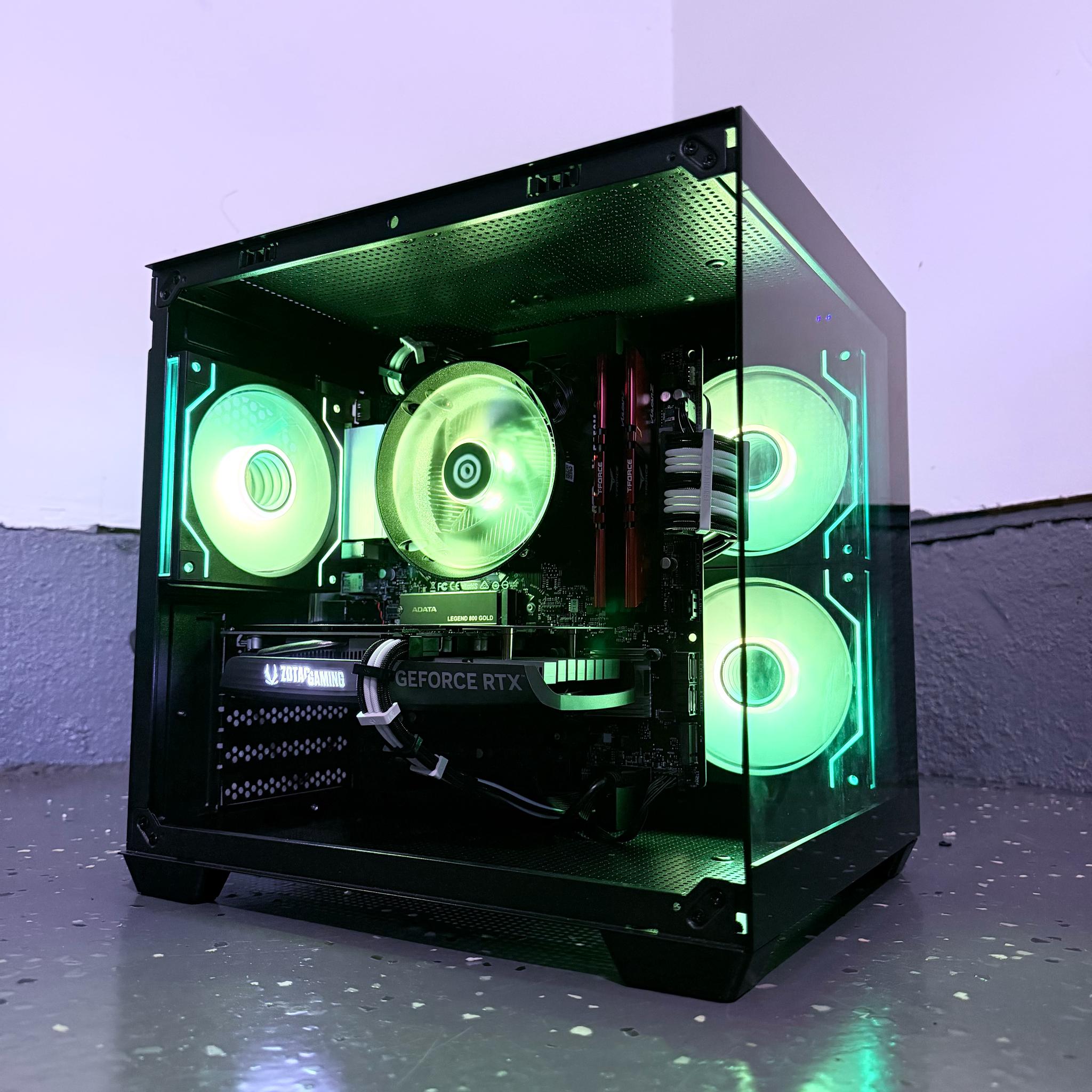 🔵"Azure Phantom"⚫️| 1080p Gaming | RTX 4060 | Ryzen 5 5500 | 32B Ram | 1TB NVMe Storage