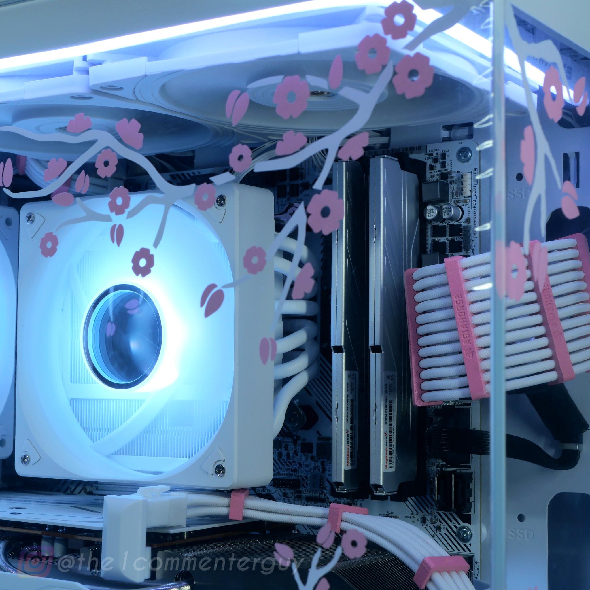 Lil Blossom 🌸|🤍 Ryzen 5600, RX 6600, 32gb ram, 1TB 4.0 nvme