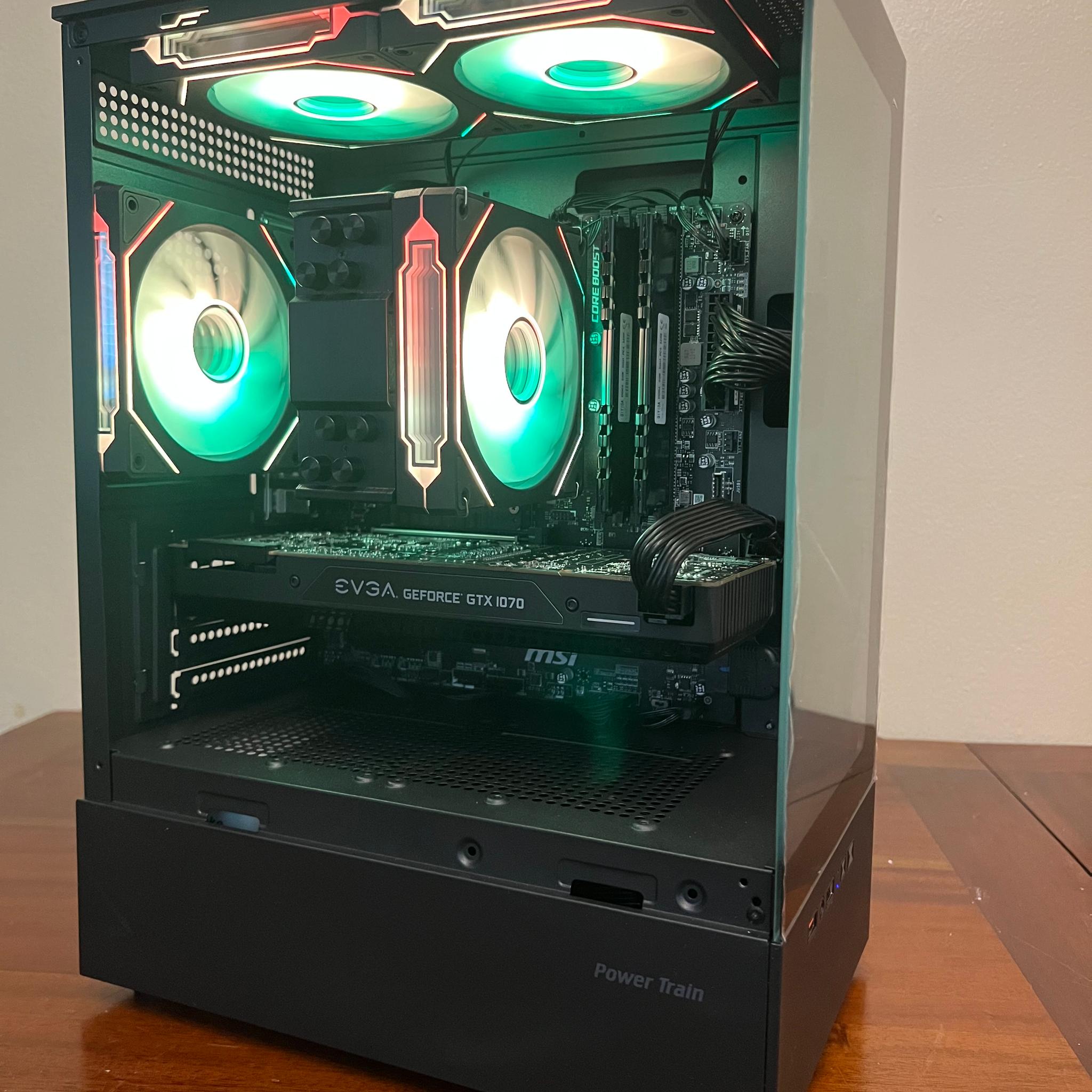 Ryzen R5 2600 Gaming PC GTX 1070 512GB NVME SSD 16GB RAM WIFi WINDOWS 11 Pro