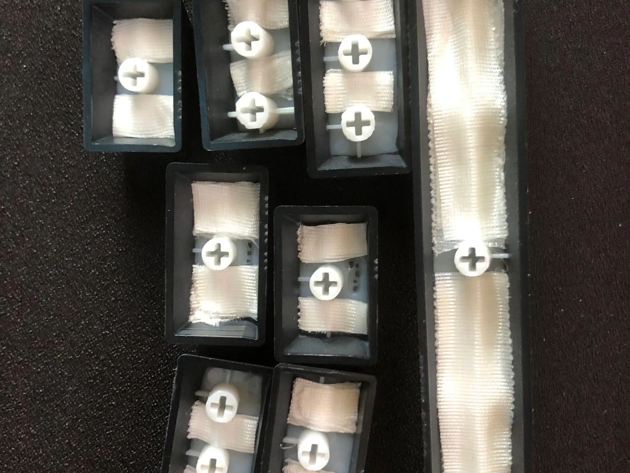 HyperX 65% Mechanical Keyboard W/ Linear Red Switches (Left Shift Stabilizer Popped Off)