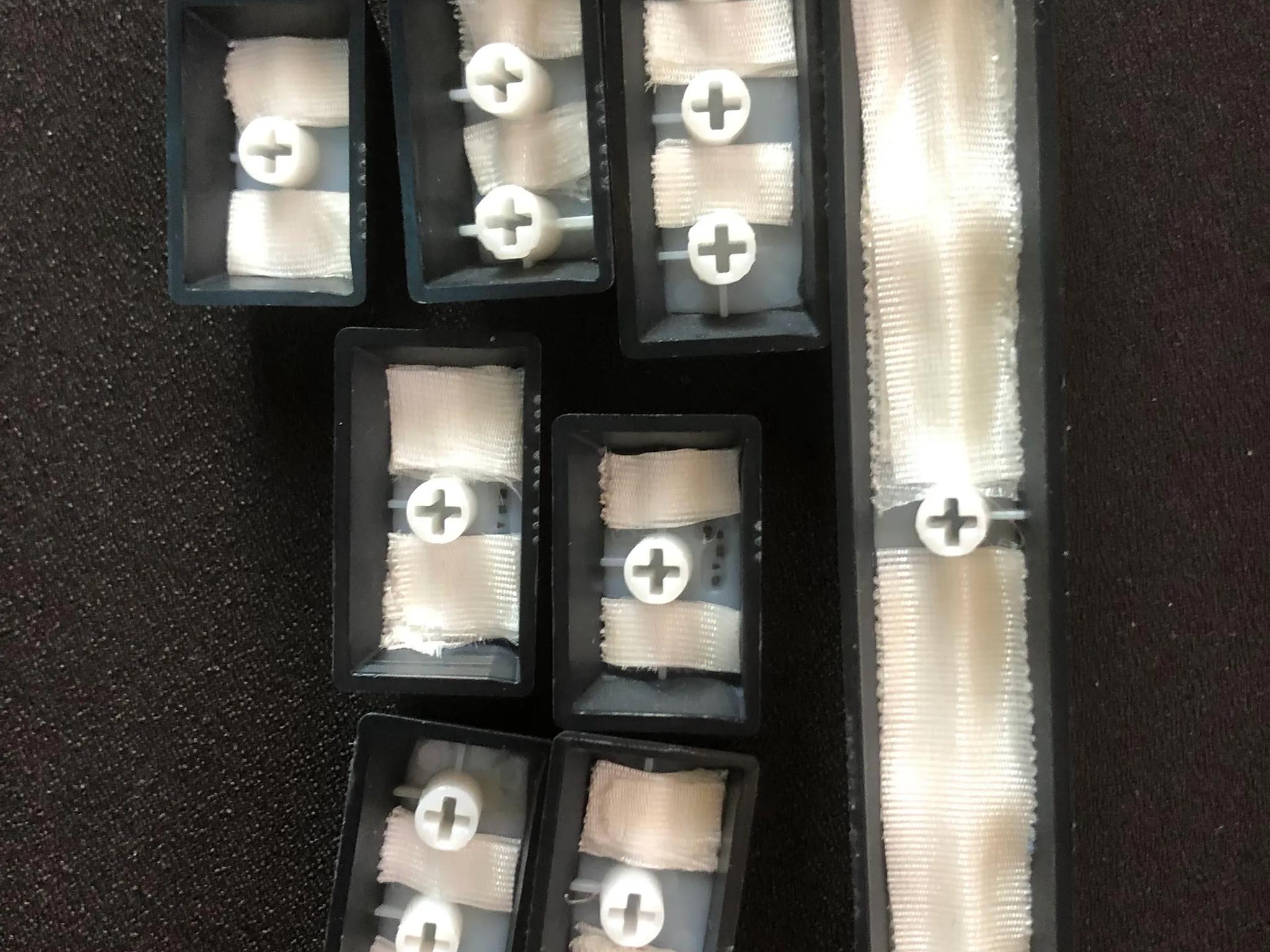 HyperX 65% Mechanical Keyboard W/ Linear Red Switches (Left Shift Stabilizer Popped Off)