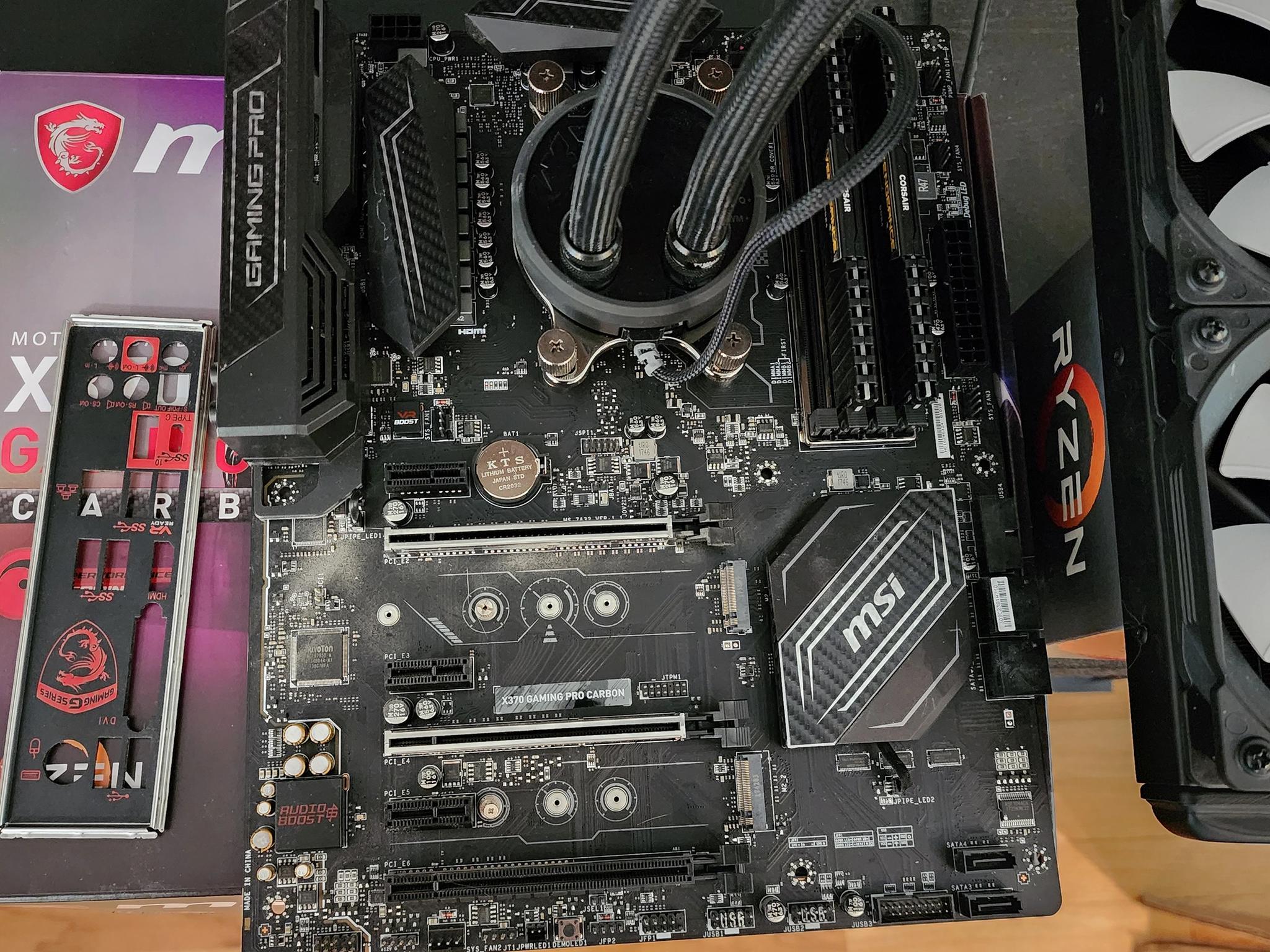 MSI x370 Gaming Pro Carbon With CPU and CPU AIO
