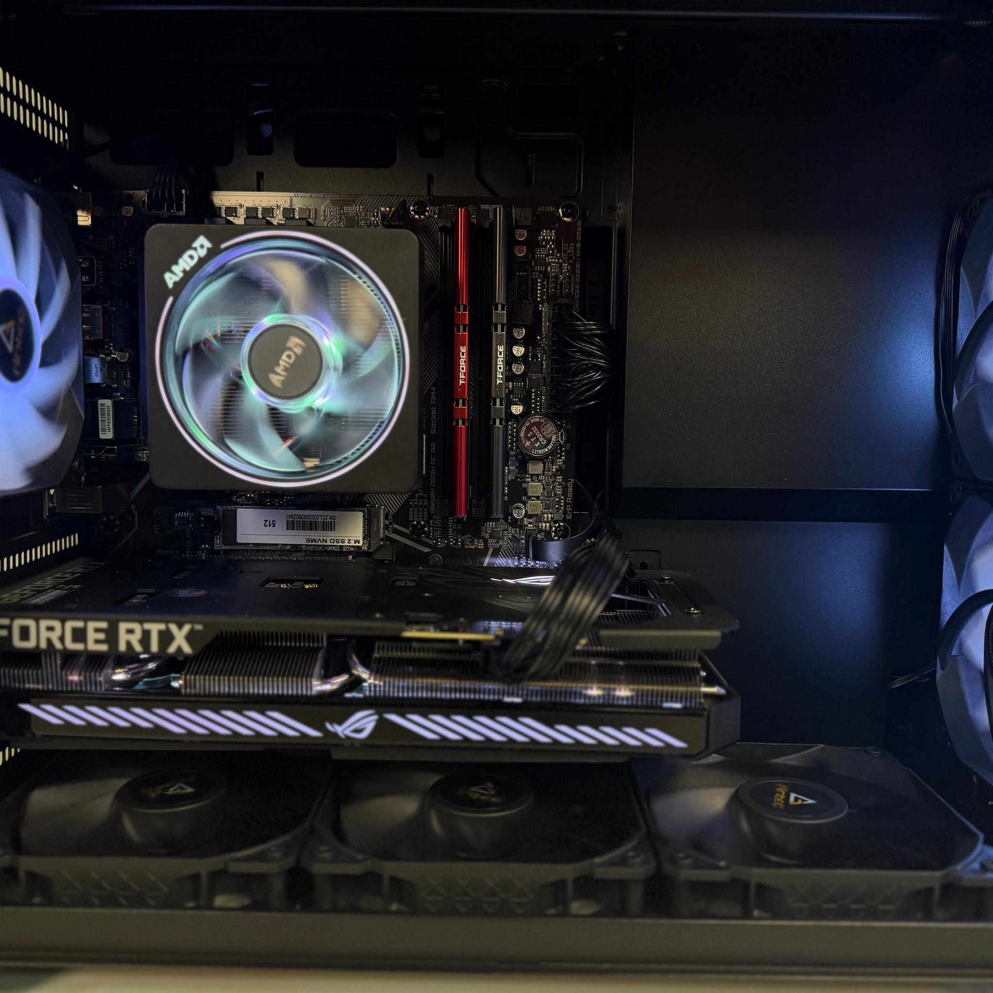 🎮 1080p Gaming PC – RTX 3050 | Ryzen 5 2600 | 16GB RAM | SSD + HDD