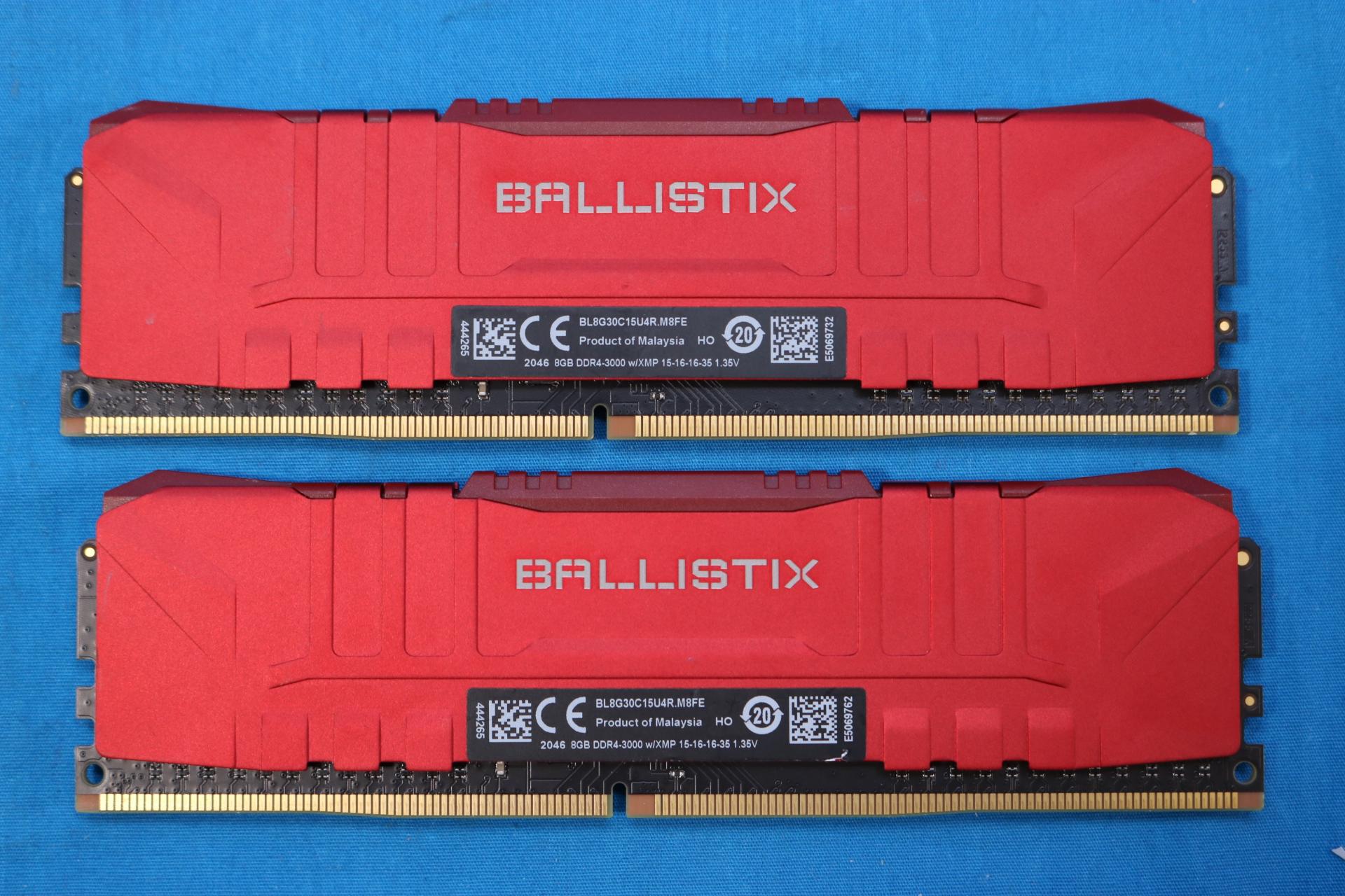 Crucial Ballistix 16GB (2x8GB) DDR4-3000MHz CL15 Desktop RAM (Red) - 4313002597