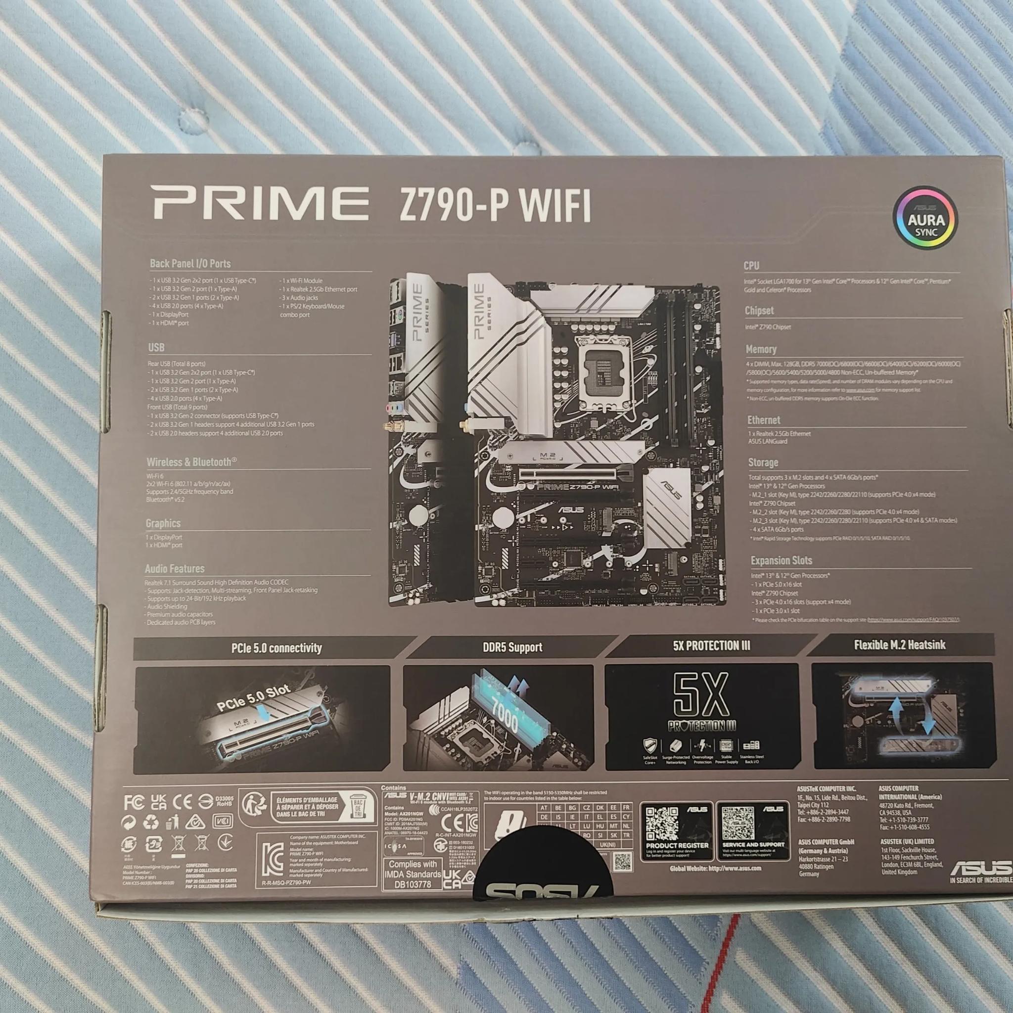 BEWARE: This is price accordingly due to *BENT PINS* ASUS PRIME Z790-P WIFI