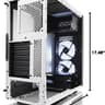 Fractal Design Focus G White ATX Mid Tower Computer Case + Powerspec 650 Watt ATX Power Supply.