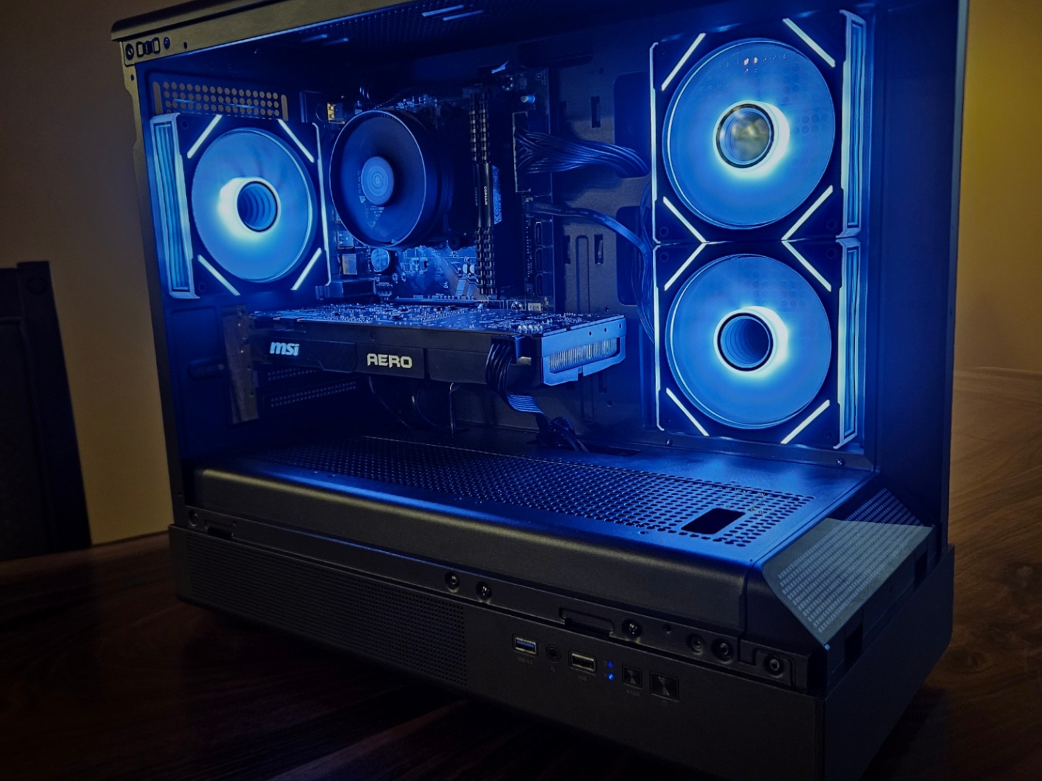 GTX 1080, Ryzen 5 5500, 16 GB DDR4, Sleek Black Design with RGB