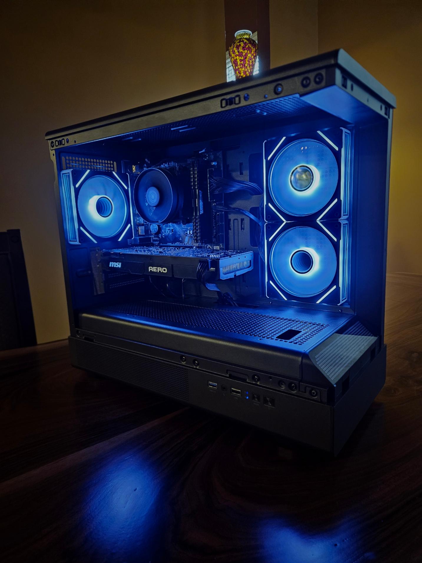 GTX 1080, Ryzen 5 5500, 16 GB DDR4, Sleek Black Design with RGB