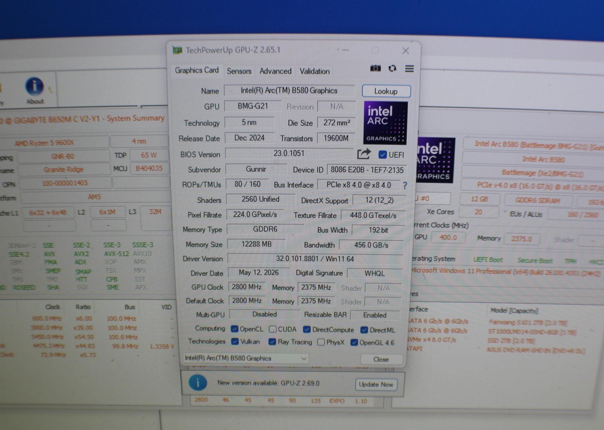 Thermaltake / Ryzen 5 9600x / Intel B580