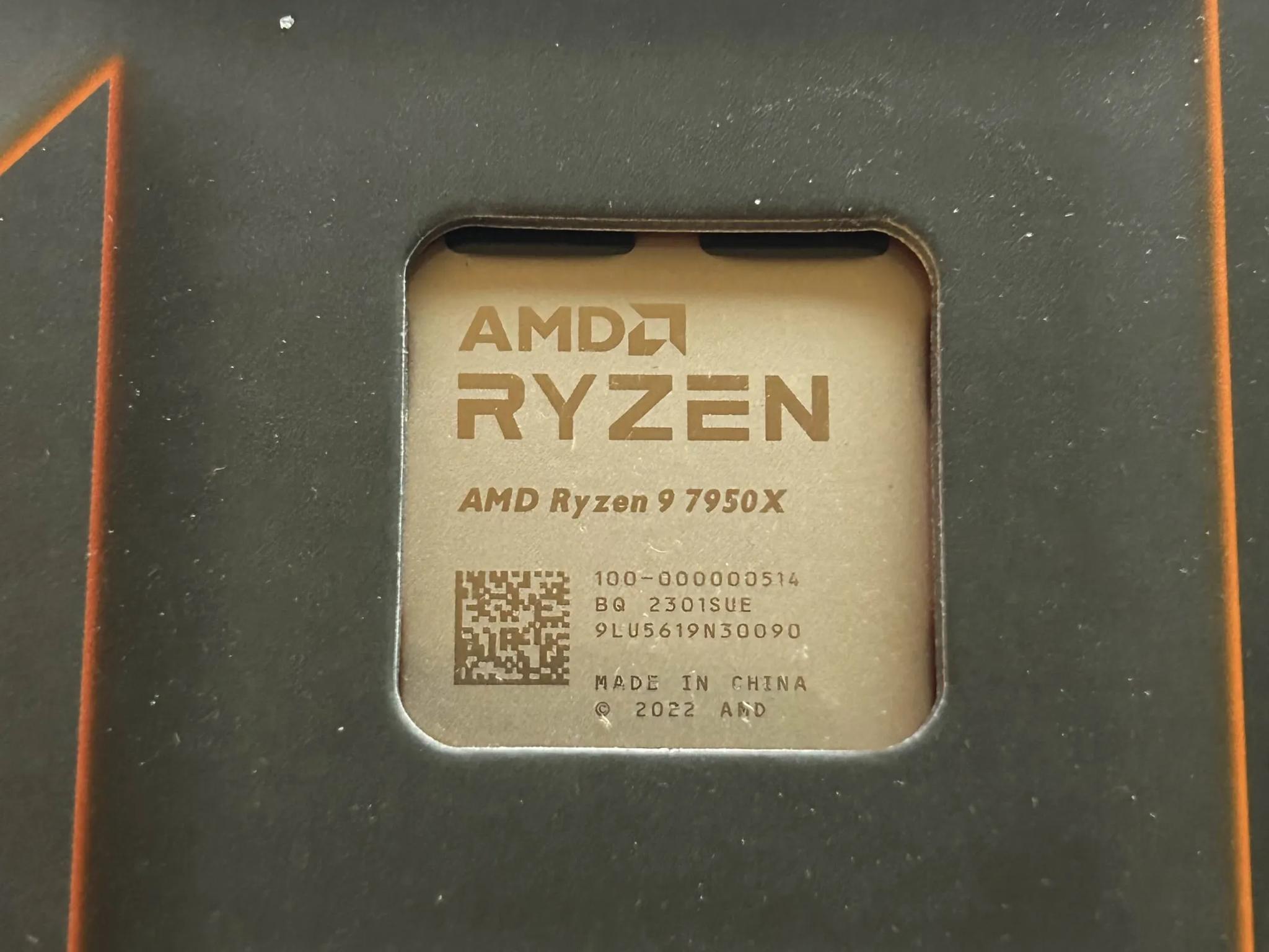 Ryzen 9 7950x 4.5 GHz 16 Core 32 Thread CPU | Unopened