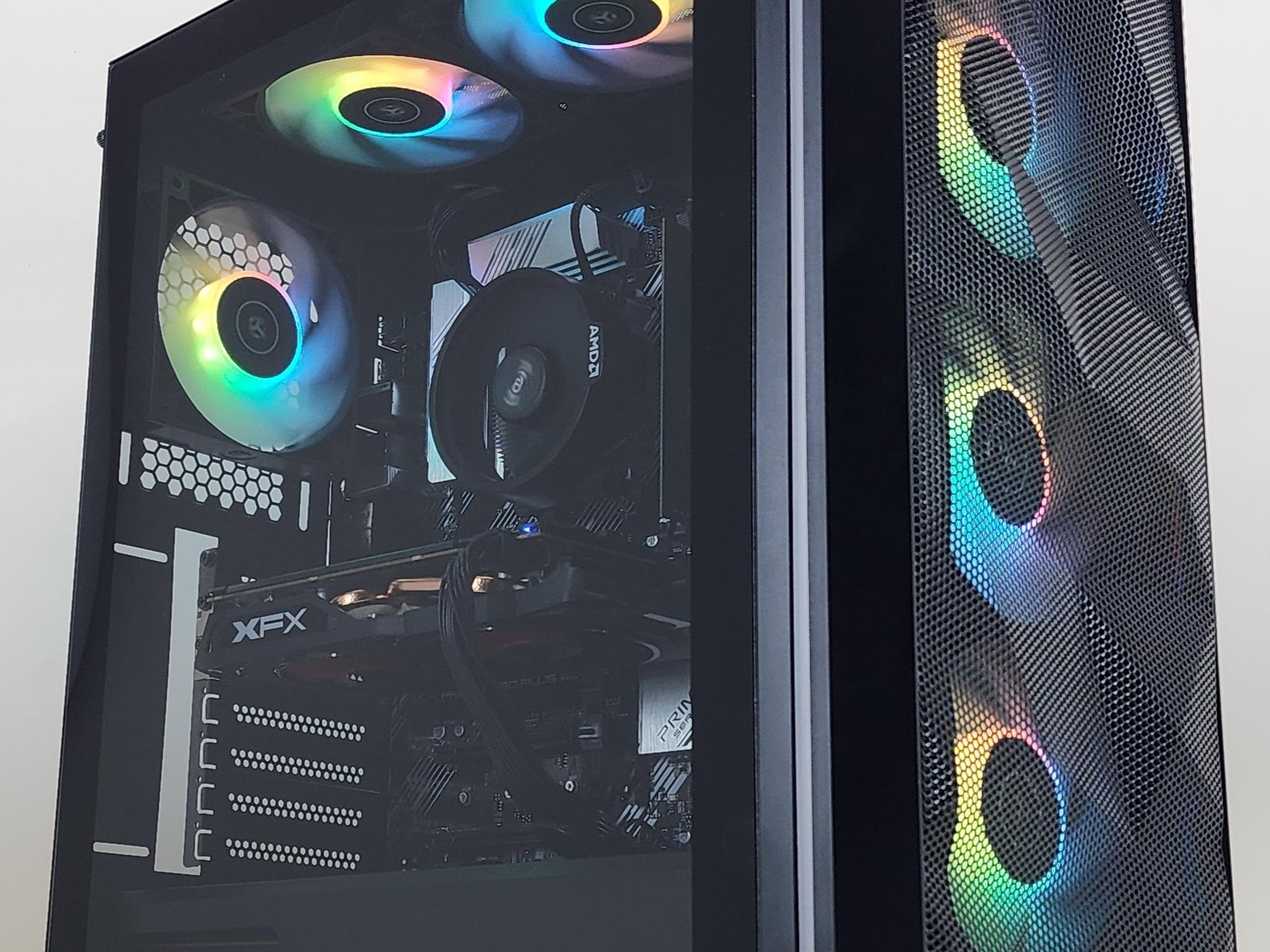 Gaming PC Ryzen 5 5500 16GB RAM 256GB SSD RX 580 8GB Windows 11 Computer