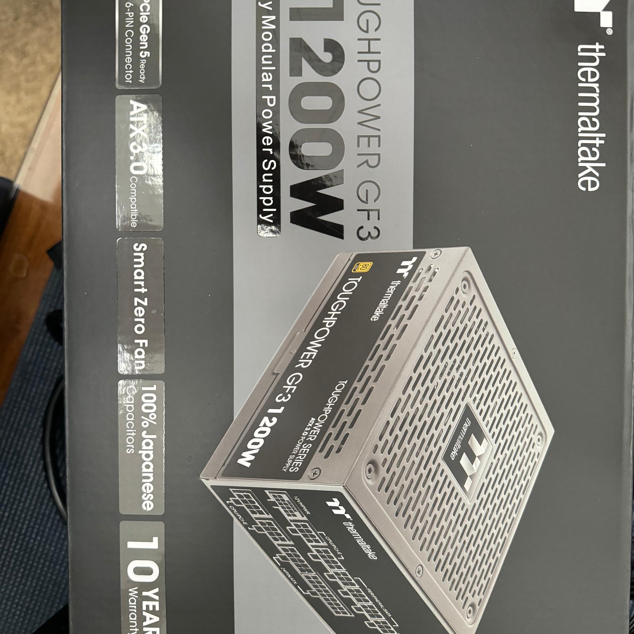 Thermaltake Toughpower GF A3 1200W, True 600W 12VHPWR  ATX3.0 PSU