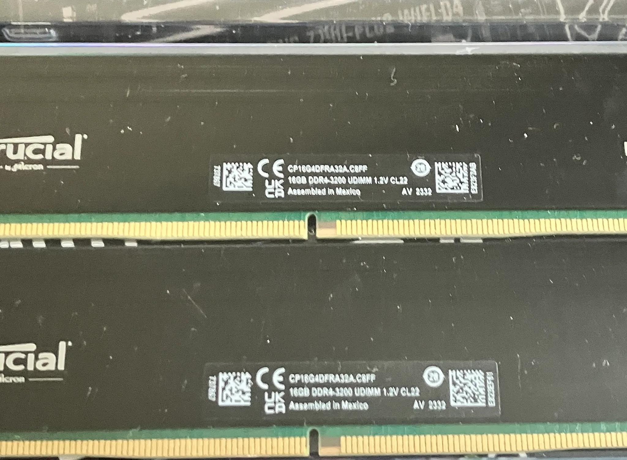 Crucial Pro 32GB (2 x 16GB) DDR4 3200
