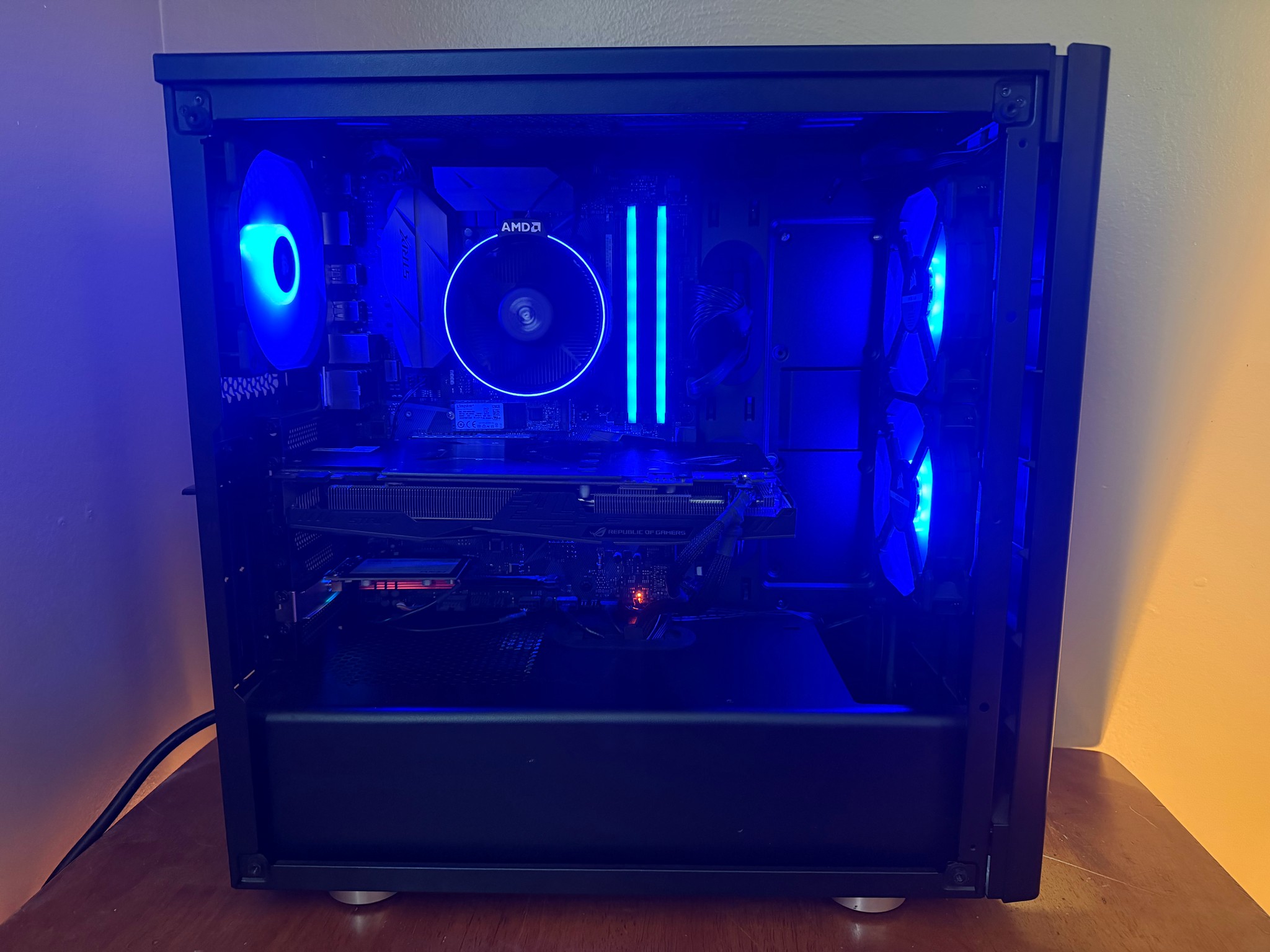 Gaming PC – Ryzen 7 2700X | ASUS ROG Strix GTX 1070 | 32GB RAM | Wi-Fi 6 | Windows 11 Home