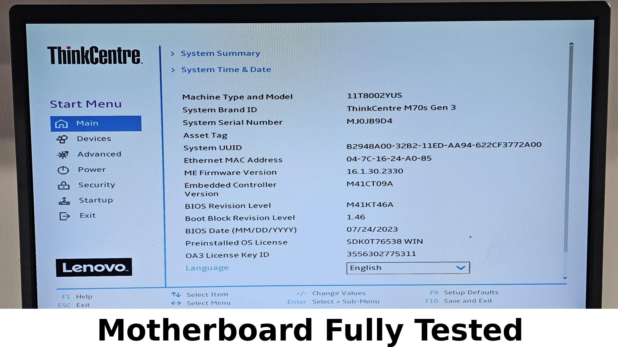 Lenovo I670MS LGA1700 DDR4 mATX Motherboard