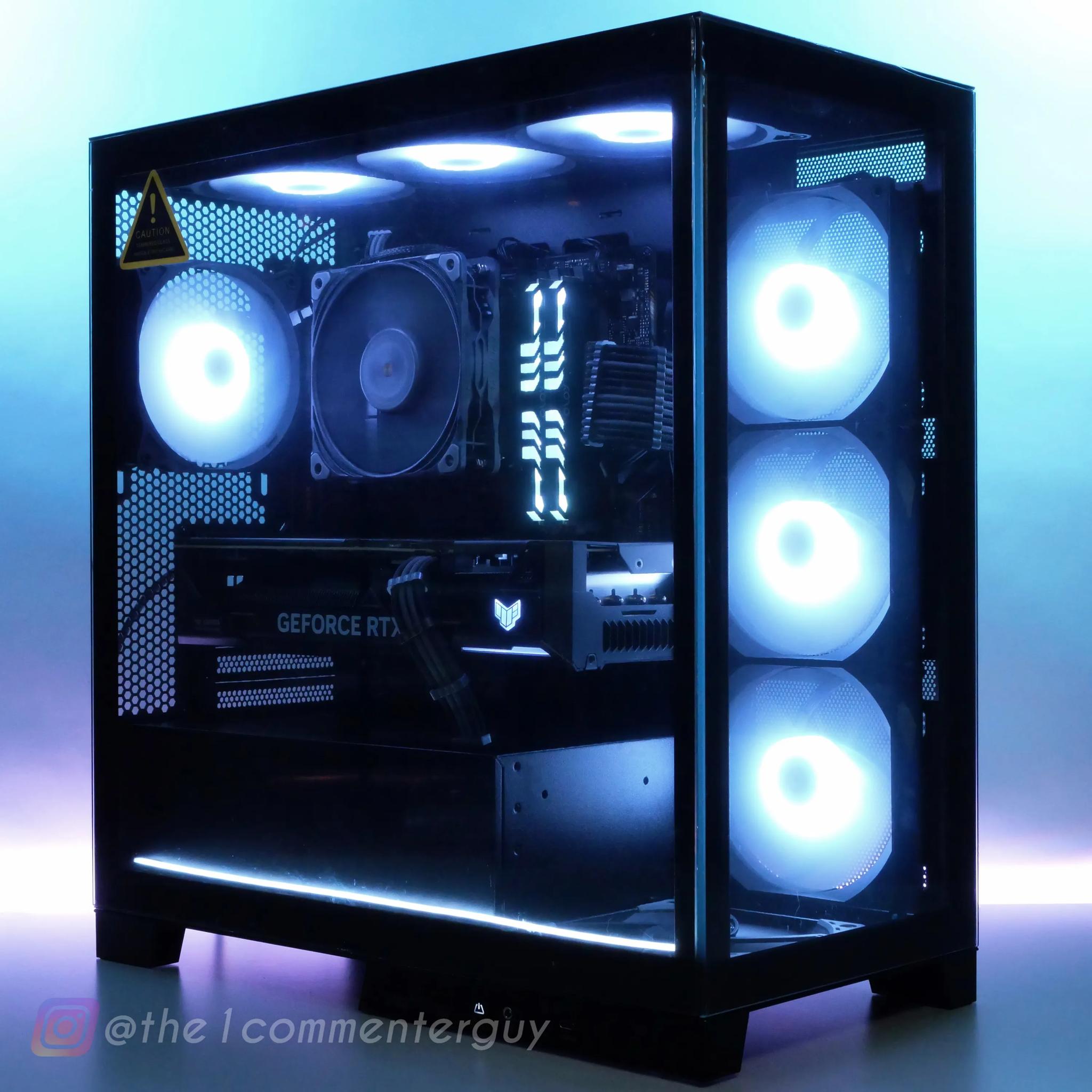 TUF Metal | RTX 4070, I5 13400F (10-core), 32gb ram Glass tower RGB PC
