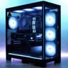 TUF Metal | RTX 4070, I5 13400F (10-core), 32gb ram Glass tower RGB PC