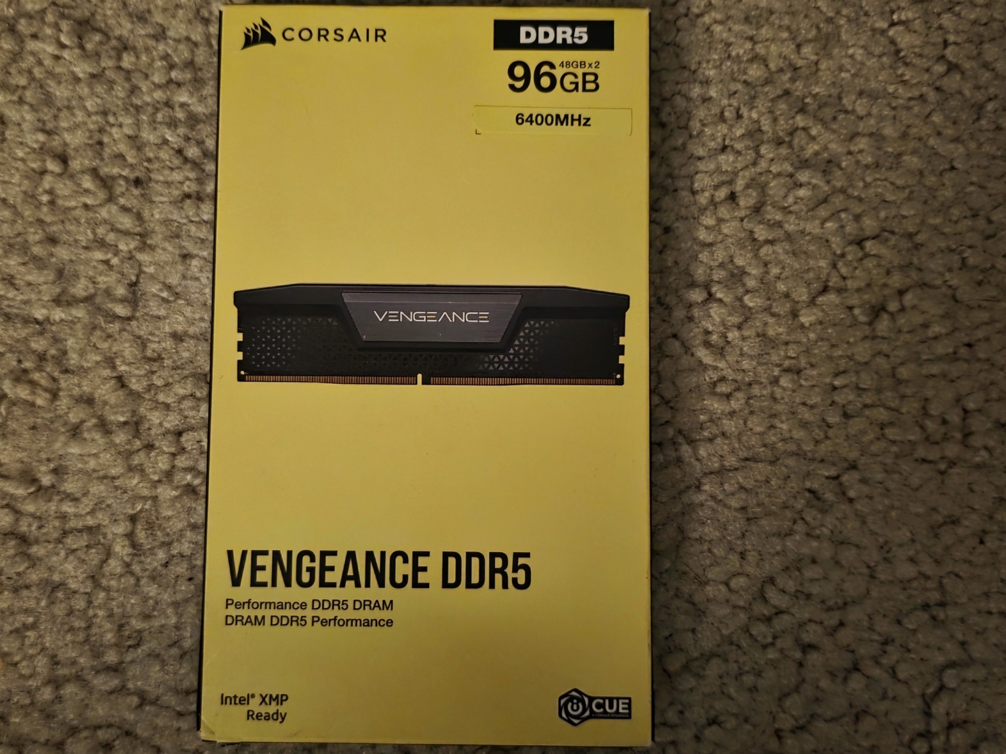 CORSAIR Vengeance 96GB (2 x 48GB) DDR5 6400MHz CL36-40-40-84 Black Brand New Sealed
