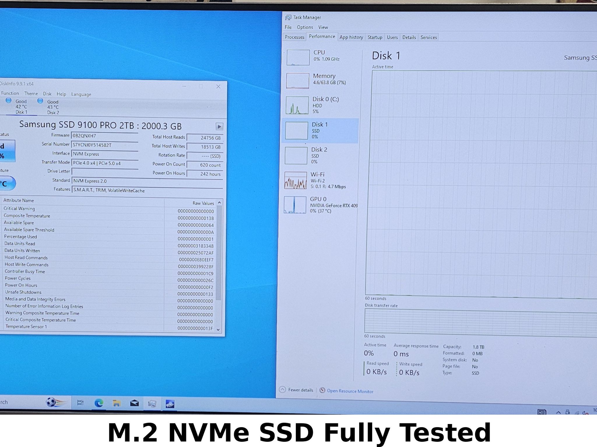 2TB NVMe M.2 SSD Samsung 9100 PRO Gen5