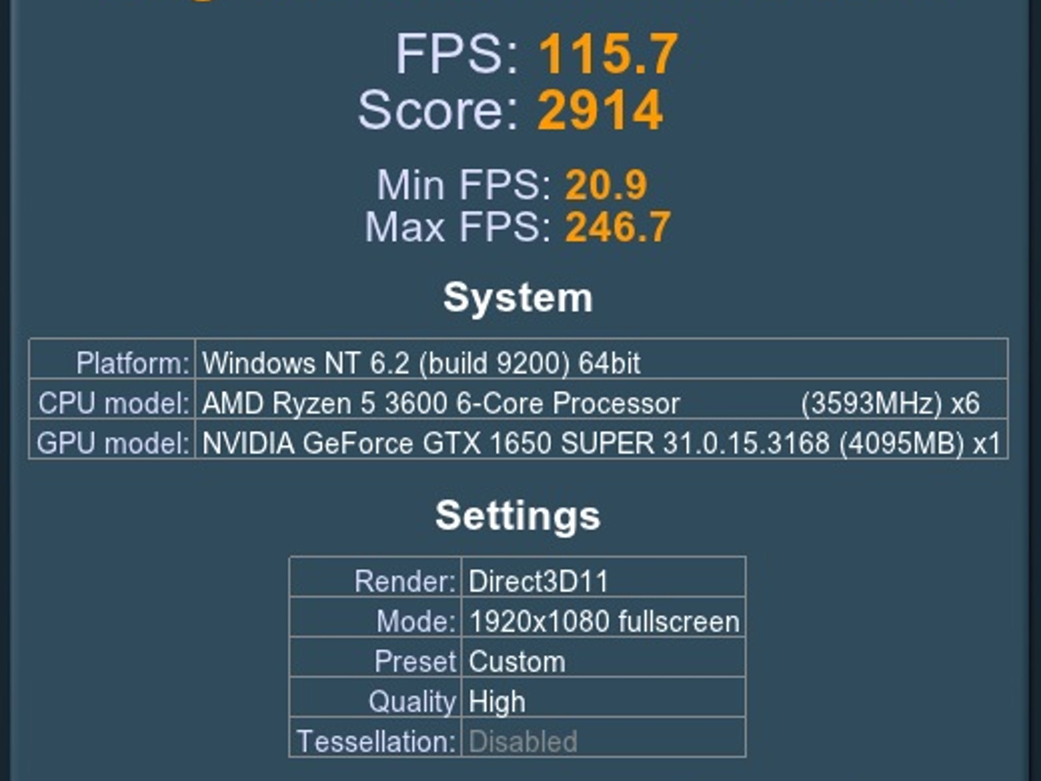 Ryzen 5 3600 - Nvidia GTX 1650 Super - 16GB RAM - WiFI