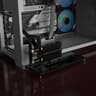 Vertical PCIe Mount for PC Case - Acrylic Support Bracket with PCIe Riser Slot for PCIe 1X 4X GPU