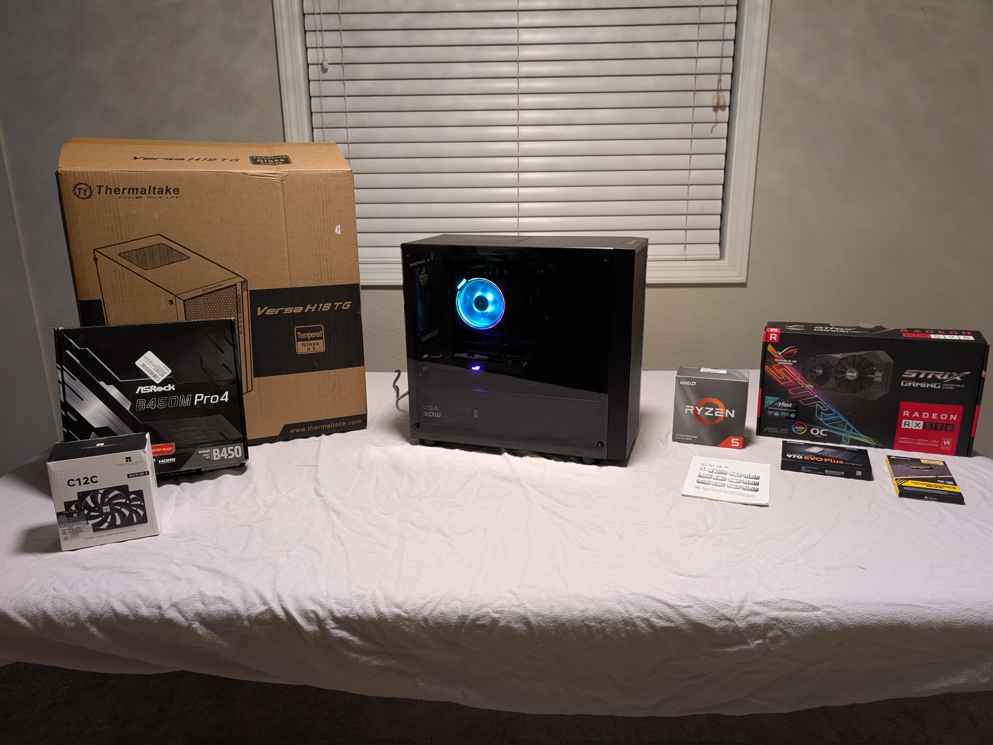 Retro 2018 Gaming PC, Ryzen 5 2600, RX 570