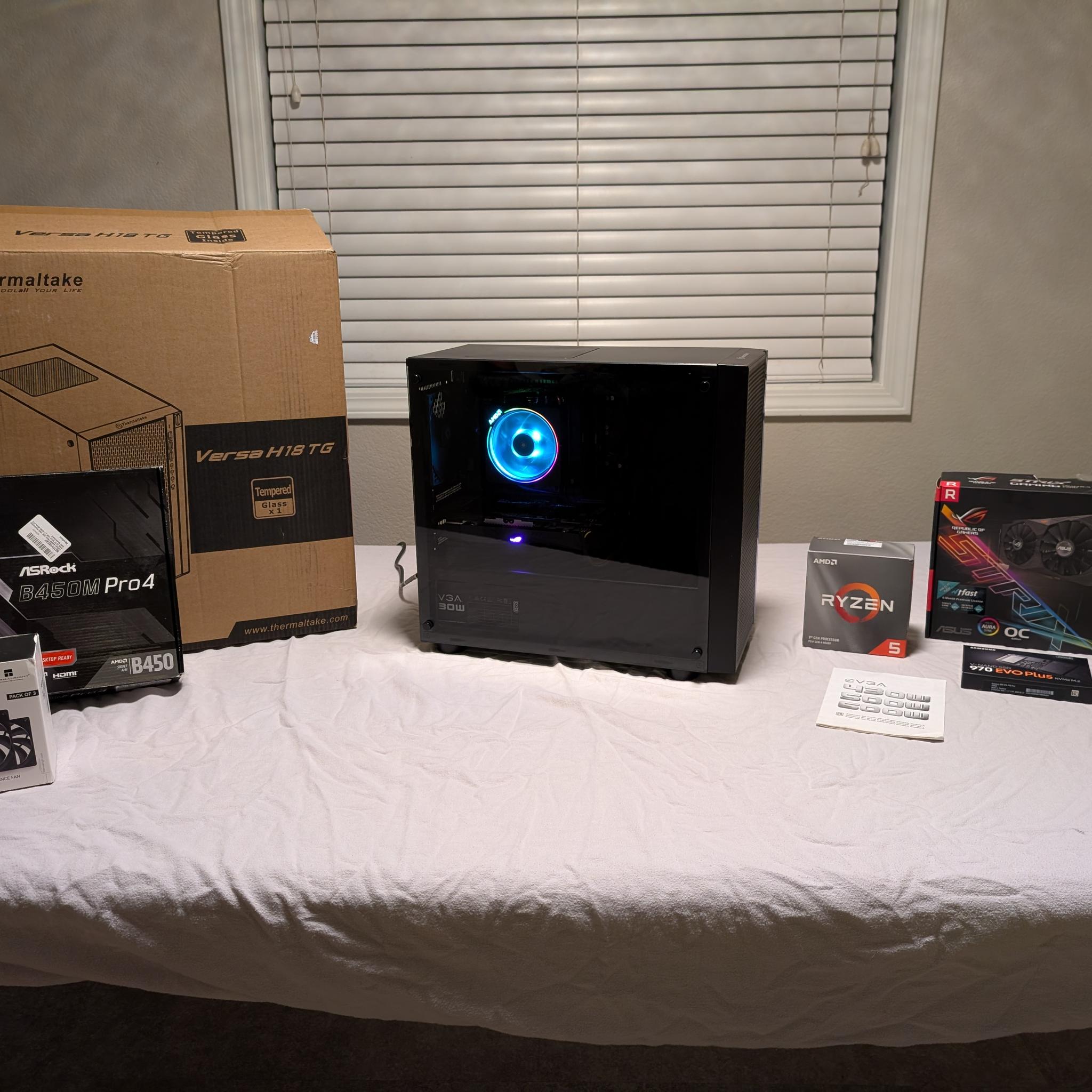 Retro 2018 Gaming PC, Ryzen 5 2600, RX 570