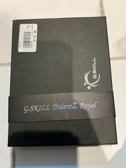 G.Skill Trident Z Royal RGB 16GB (2 x 8GB) DDR4-3600 PC4-28800 CL18 Dual-Channel Desktop Memory Kit