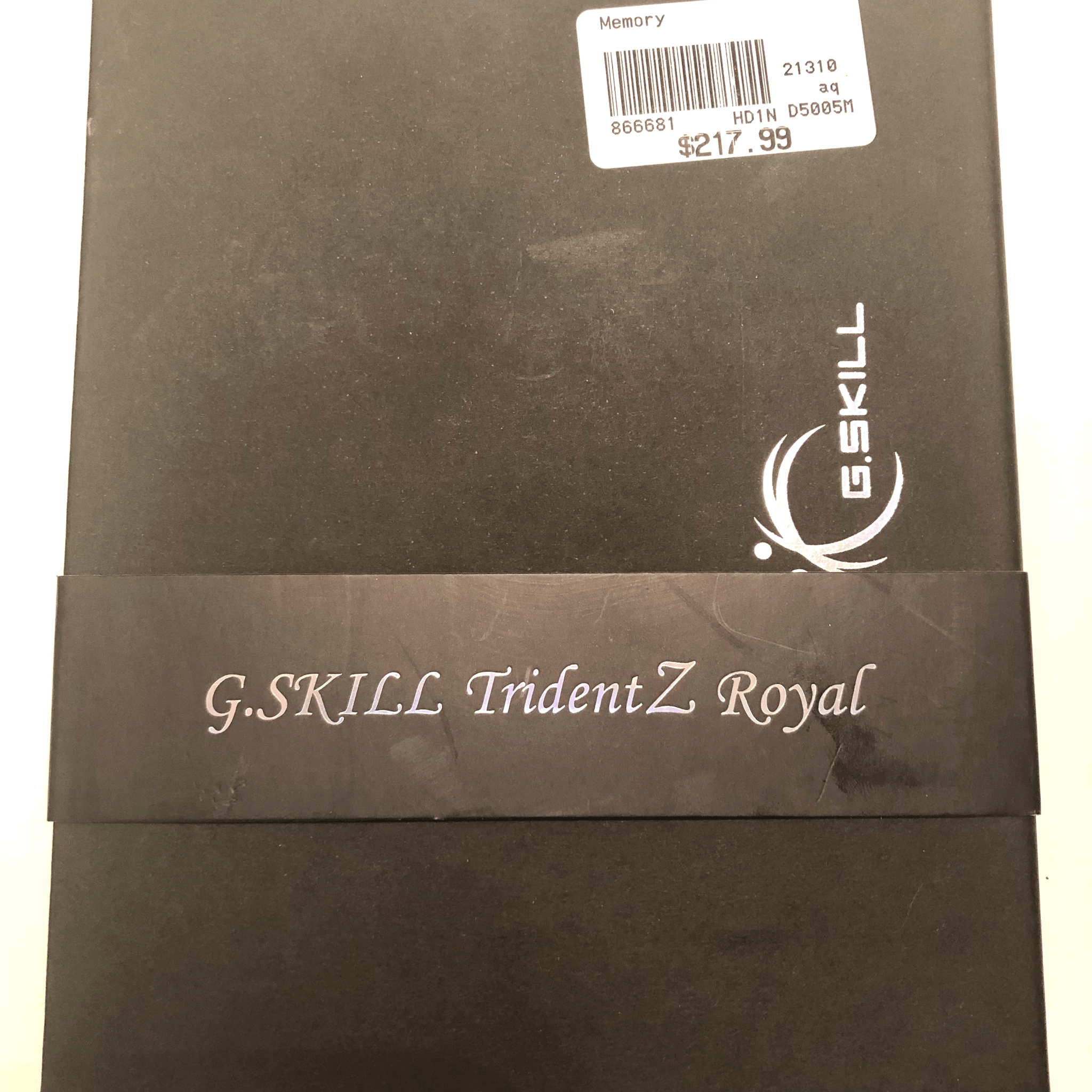 ***Like New*** G.Skill Trident Z Royal RGB 16GB (2 x 8GB) DDR4-3600 CL18 [SILVER]
